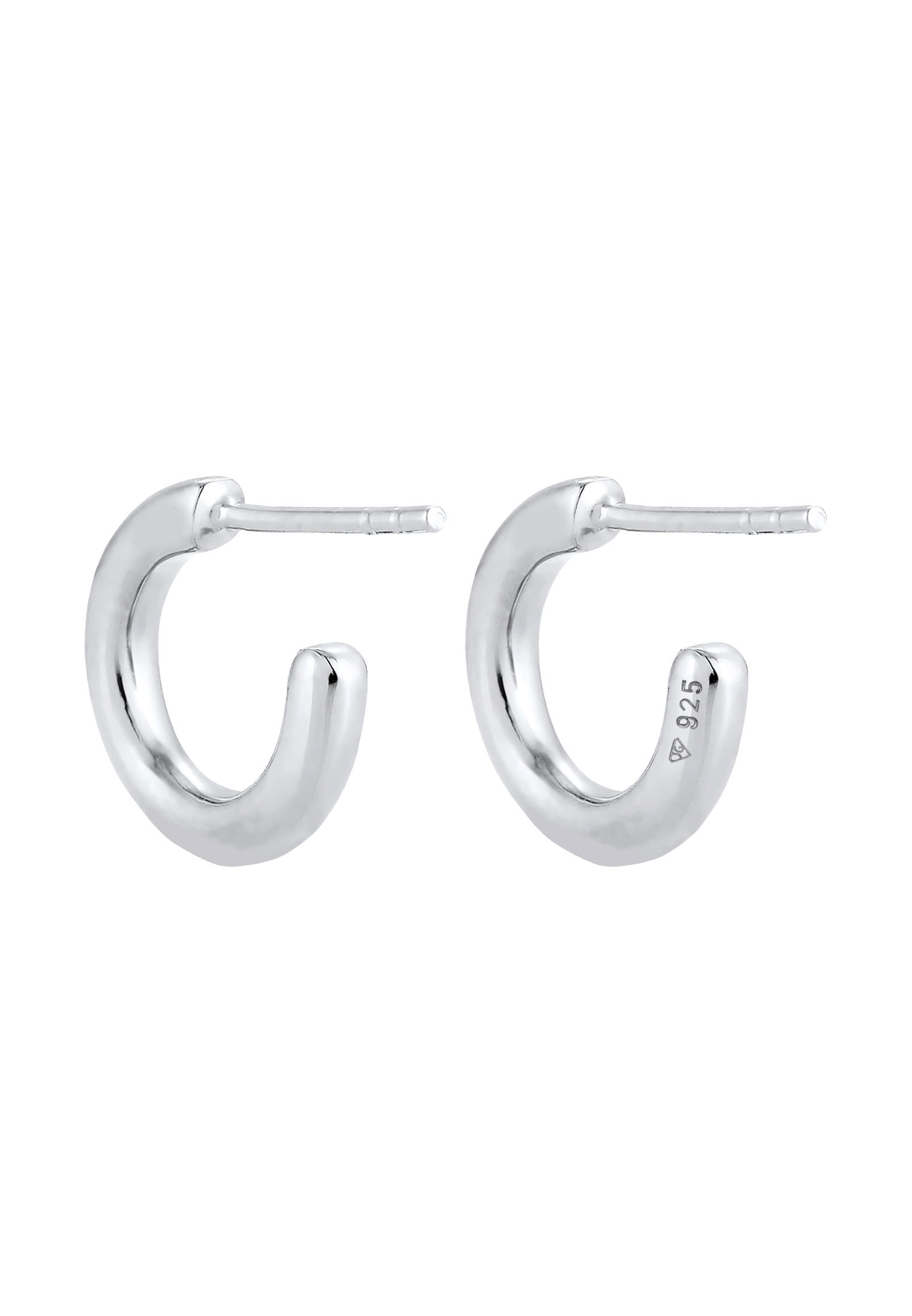 Elli Paar Ohrstecker »Ohrringe Creolen Basic Trend Rund 925 Silber«