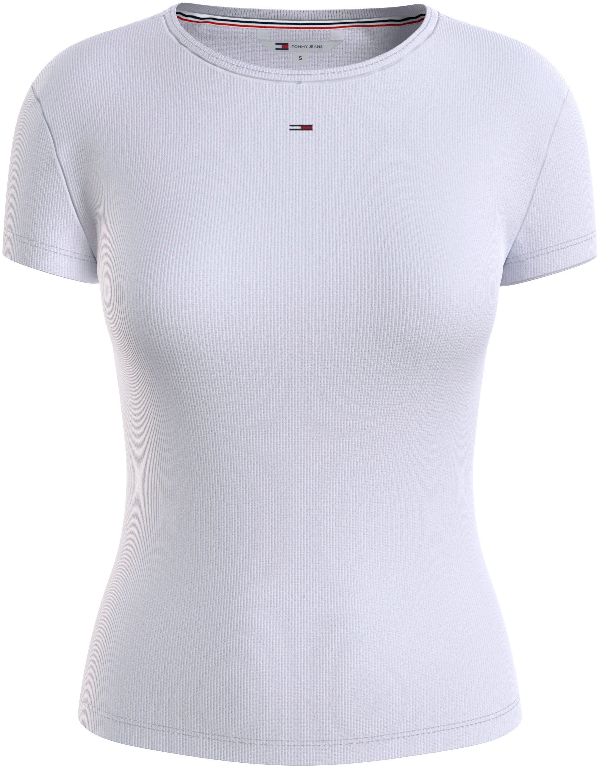Tommy Jeans T-Shirt »TJW SLIM ESSENTIAL RIB SS«, mit gerippter Struktur