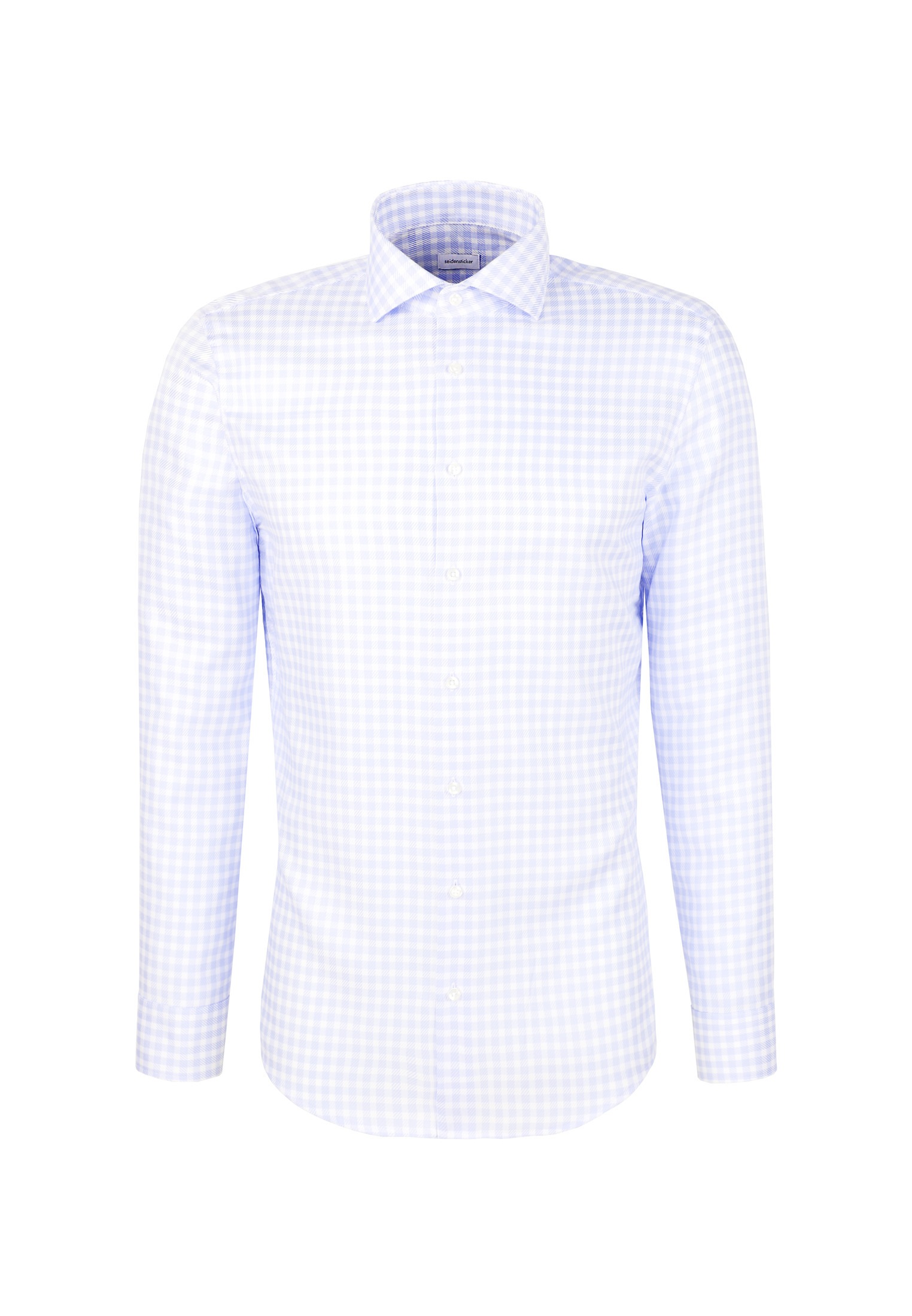 seidensticker Businesshemd »Schwarze Rose« Slim 1/1 Kentkragen Karo