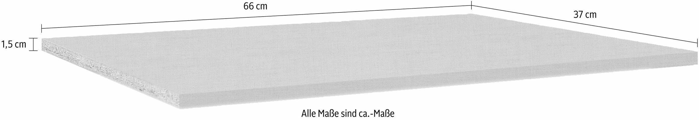 rauch Einlegeboden »Zubehör für Schränke der Serie MINOSA Schranktiefe 41 bzw. 48 cm«, 2er-Set Breite 66 cm, Tiefe 37 cm
