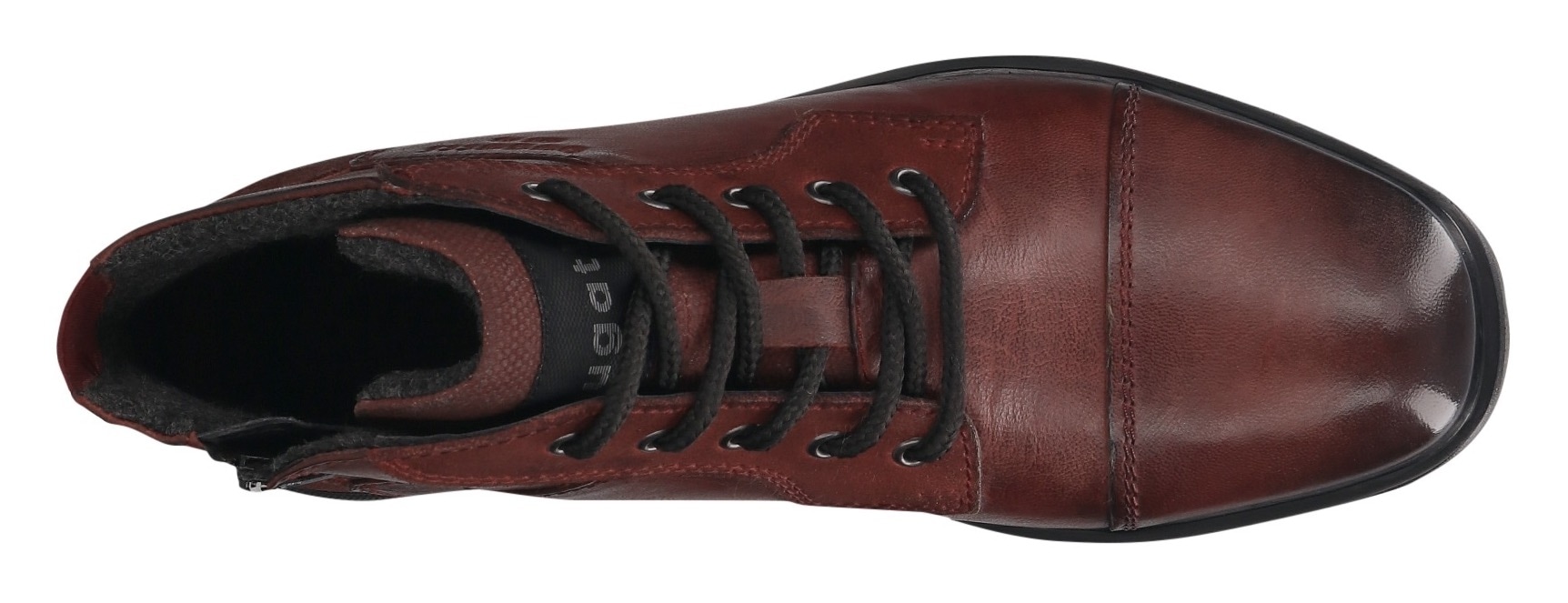 bugatti Schnürboots  Boots, Herrenschuh, Stiefelette mit seitlichem Logo-Branding