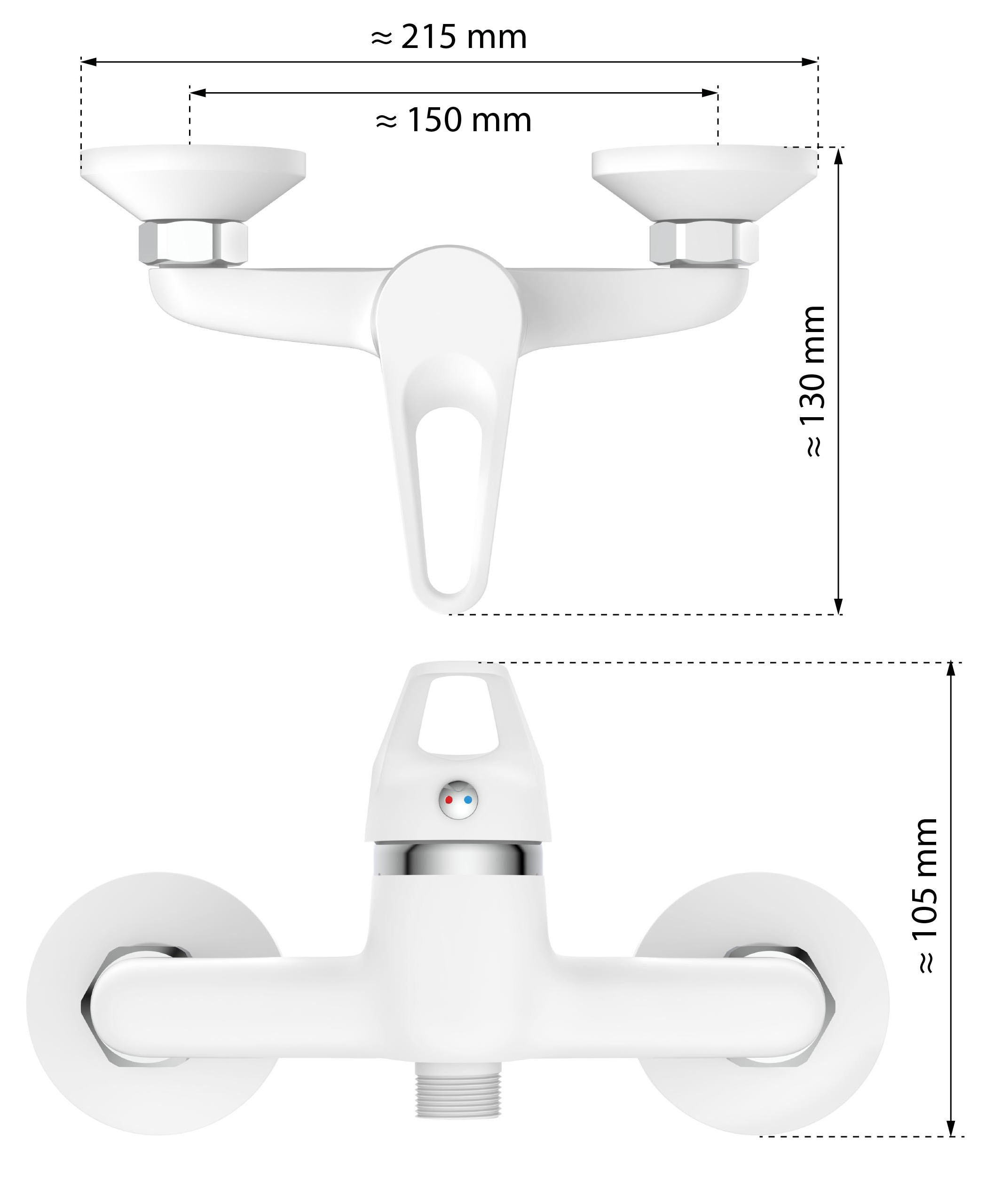 Eisl Badarmatur »3-teilige Serie SPEED« Set,  geräuscharm, Marken-Mischdüse
