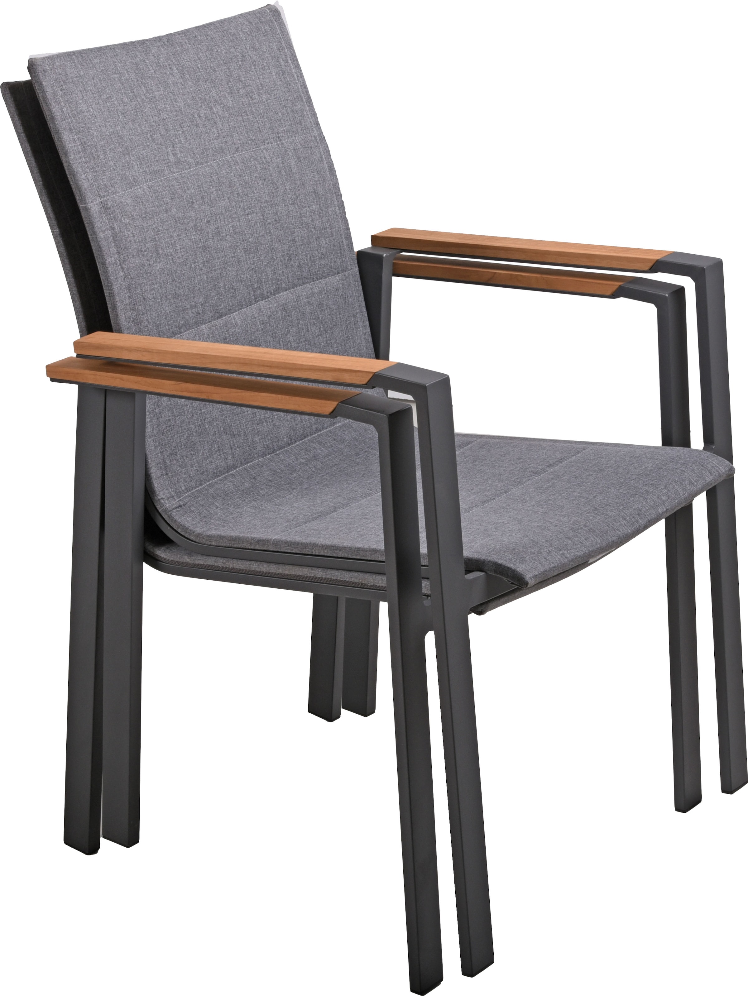 Garden Pleasure Garten-Essgruppe », Tischgruppe »RANA/DAVINA Set 02«« Set, 5 Stk. tlg. 4 Stühle (stapelbar), Tisch LxB: 202x100 cm