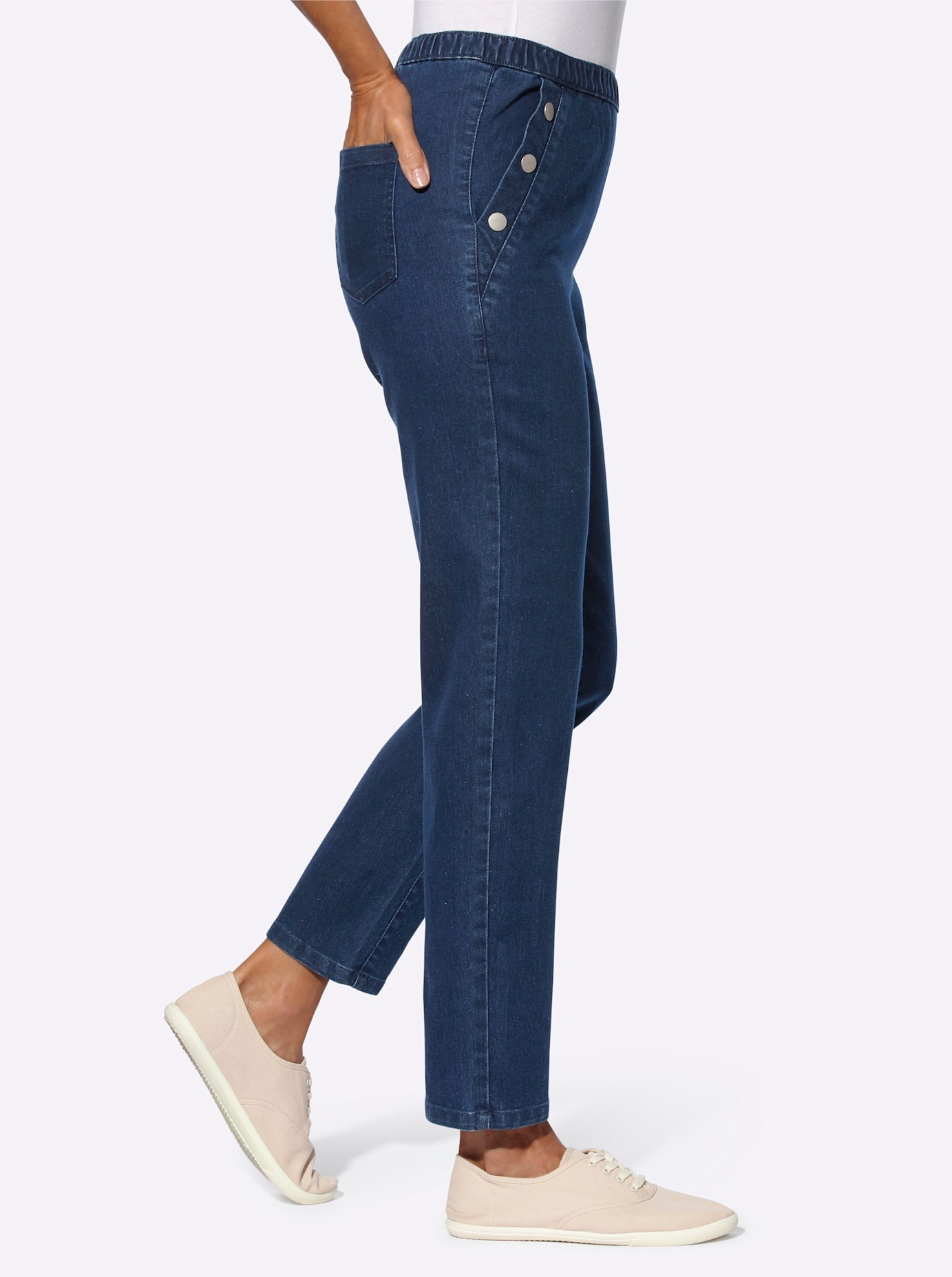 Classic Basics Schlupfjeans, (1 tlg.)