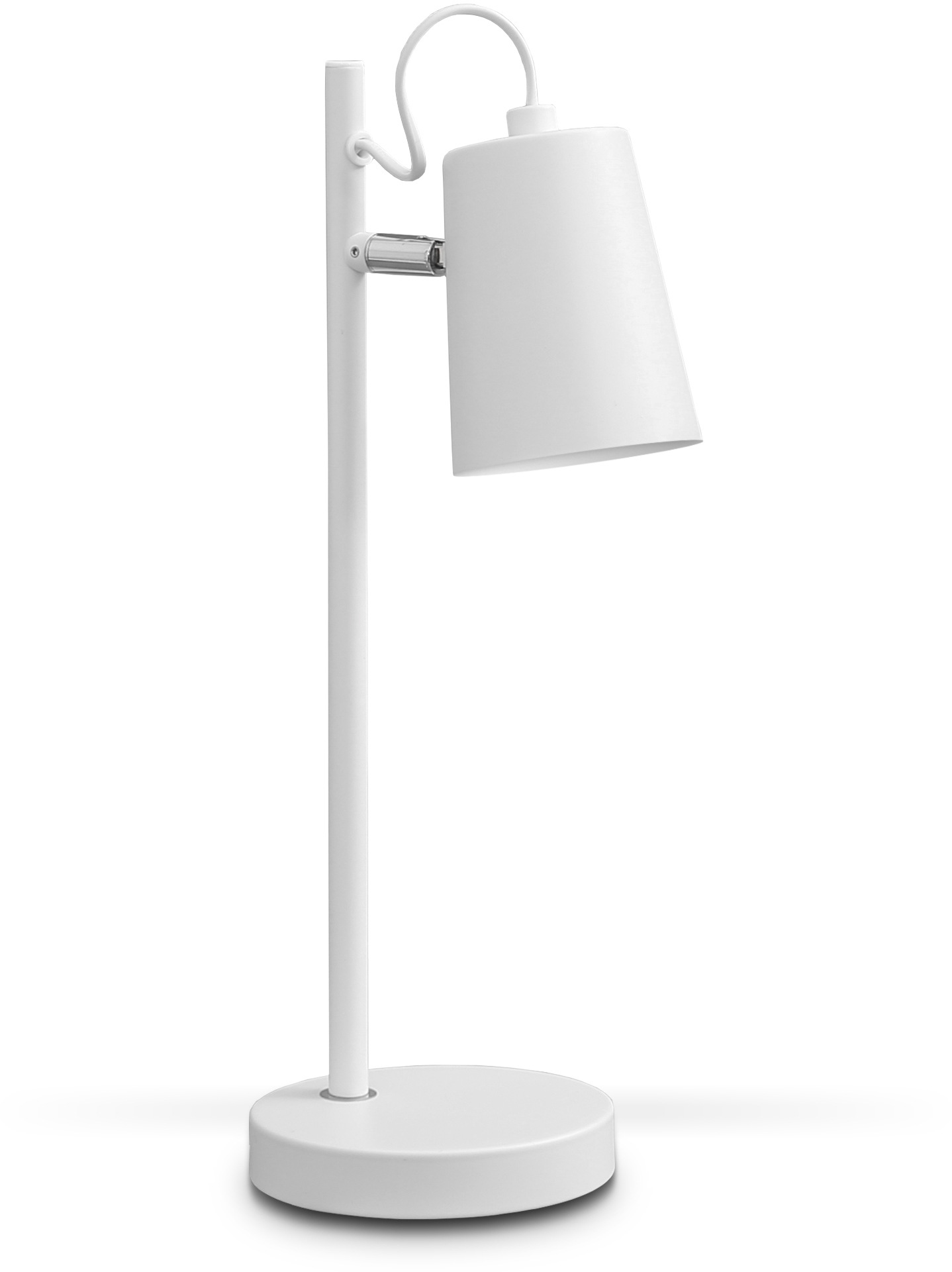 Schwenkbar Schreibtisch-Lampe mit LED kaufen Tischleuchte, Garantie Tischlampe Jahren 1 B.K.Licht online E14 flammig-flammig, 3 Weiß | Leselampe LED XXL