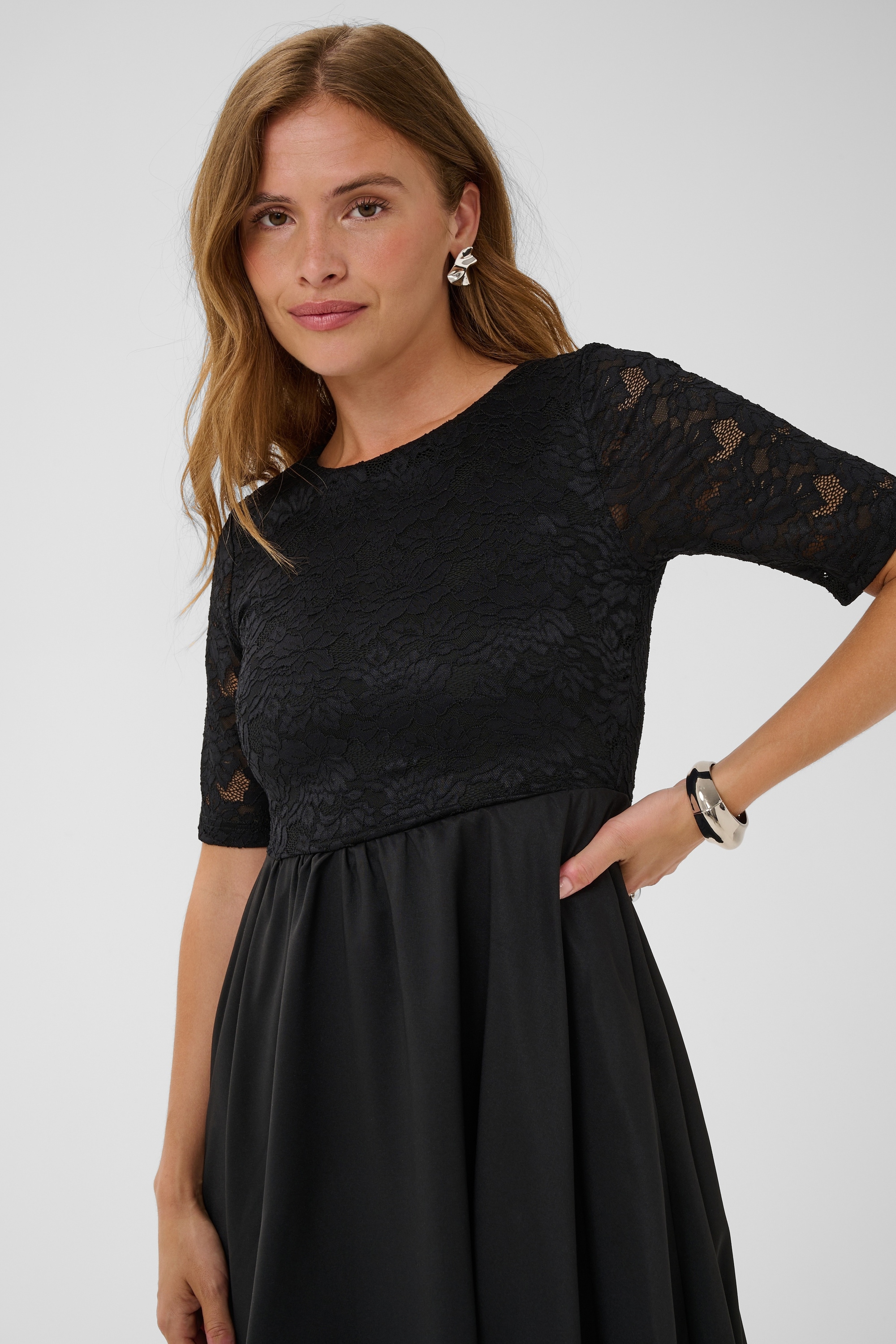 KAFFE Midikleid »Damen Kleid KAkiri«