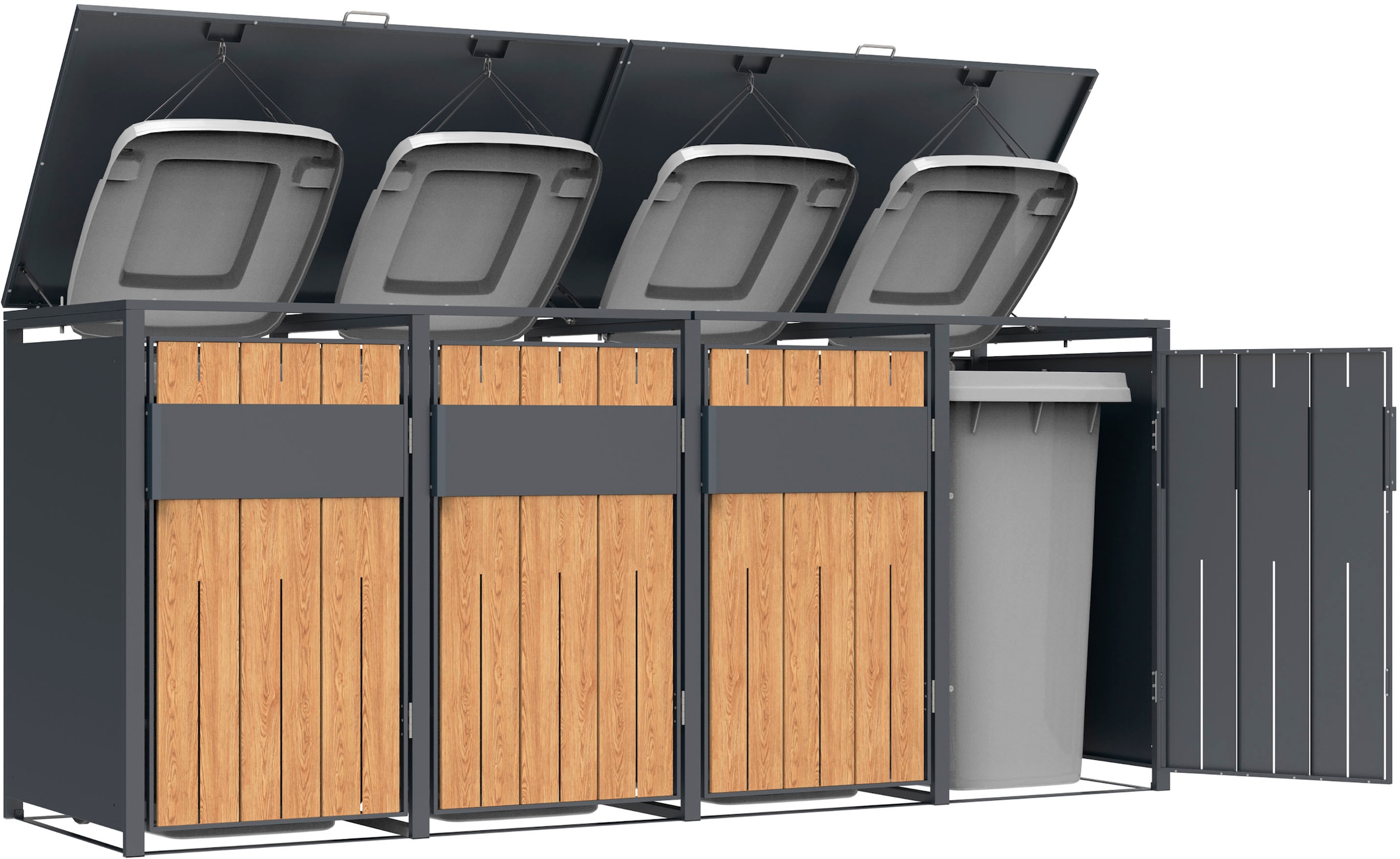 WESTMANN Mülltonnenbox »Varius 4« BxTxH: 265x80x116 cm, für 4x240 L Mülltonnen