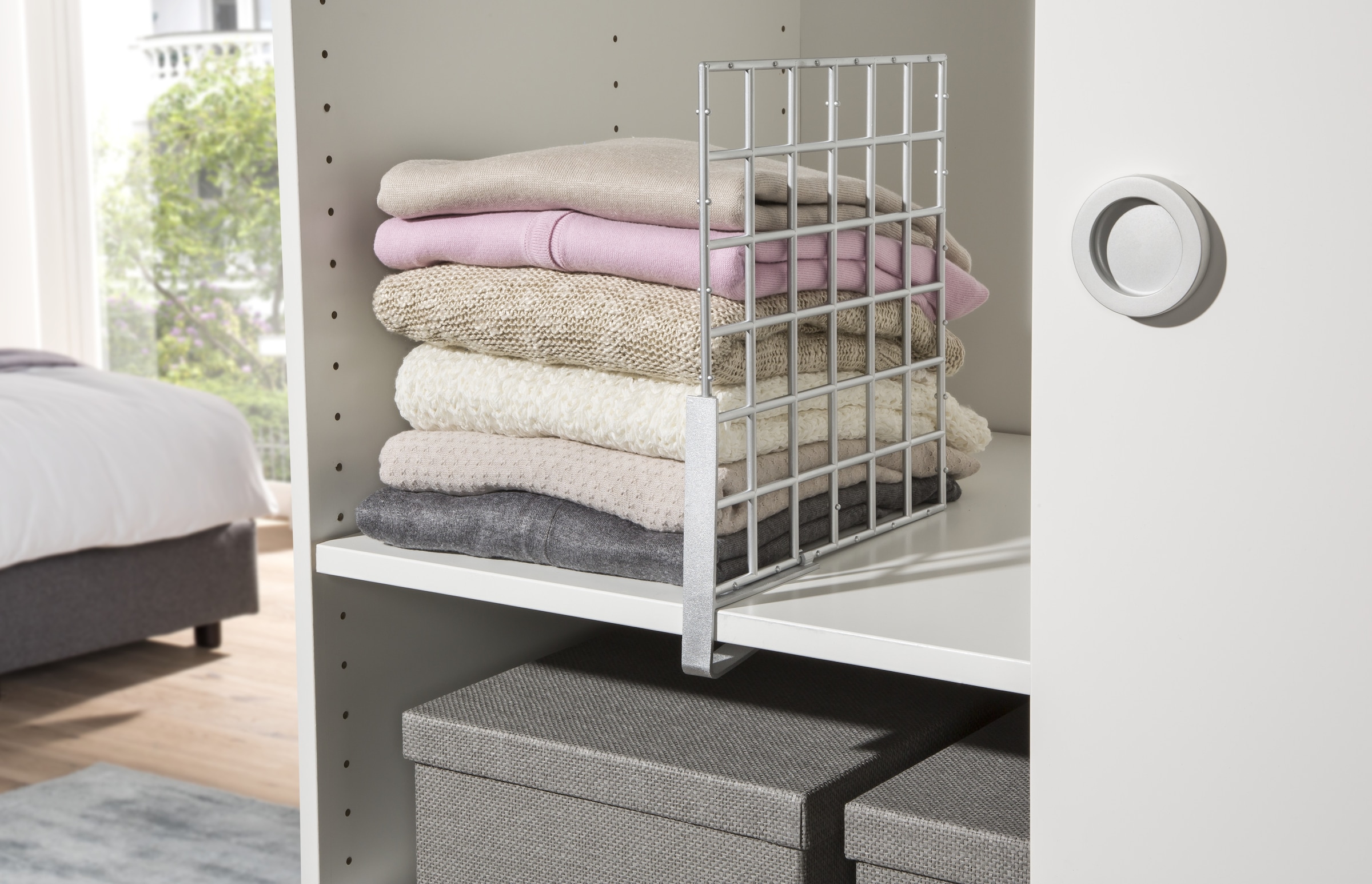 Ruco Regalelement »Regalbodenteiler« 4 Stk. tlg. Stapelhilfe, einfach einklemmbar, Made in Germany