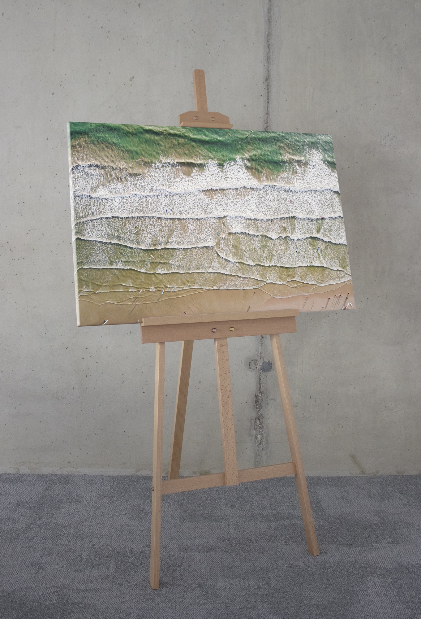 Komar Leinwandbild »Day at the Beach - Größe 60 x 90 cm«, Natur, (1 St.), Keilrahmenbild mi Echtholzrahmen