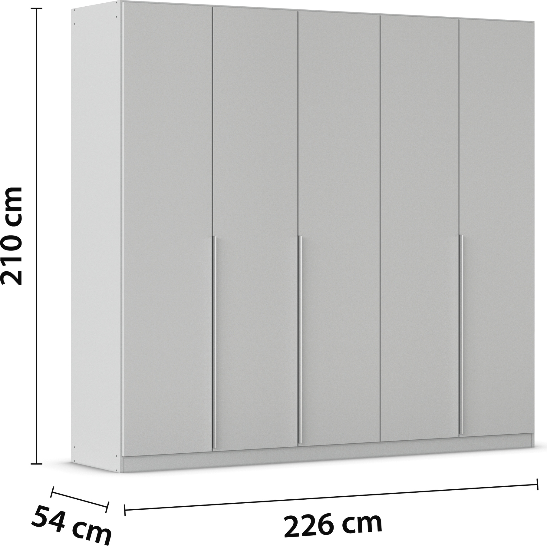 rauch Drehtürenschrank »Kleiderschrank Schrank Garderobe AGORDO TOPSELLER Schlafzimmer«, (in zwei Griff-Farben mit Dekor- oder Hochglanzfront), durchdachte Innenausstattung, in 6 Breiten und 2 Höhen MADE IN GERMANY