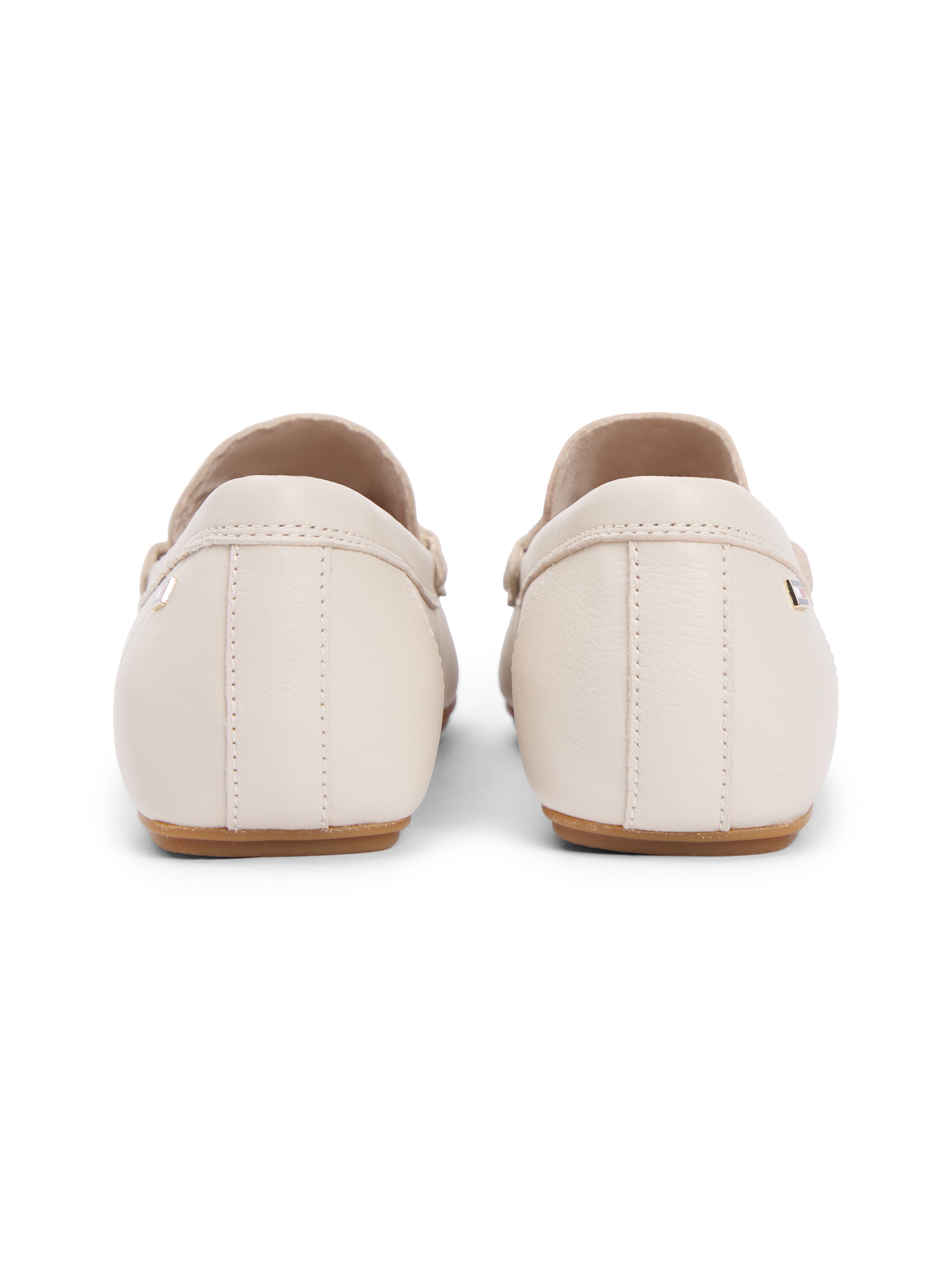 Tommy Hilfiger Slipper »FLAG LEATHER DRIVER LOAFER«  Halbschuh, Schlupfschuh mit modischer Ziersteppung