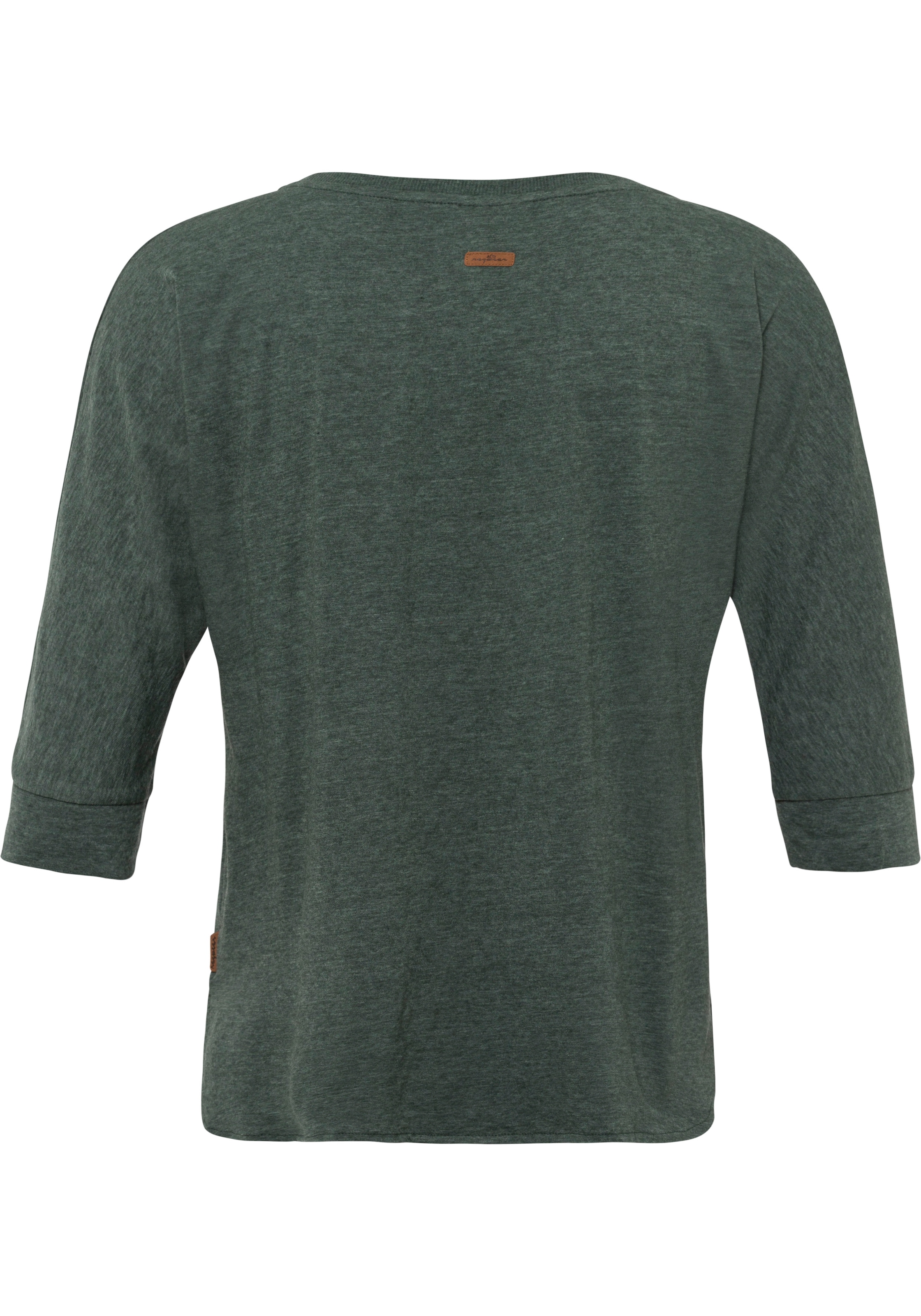 Ragwear T-Shirt »SHIMONA«, mit Zierknopfbesatz in natürlicher Holzoptik im  Herz-Design bei ♕