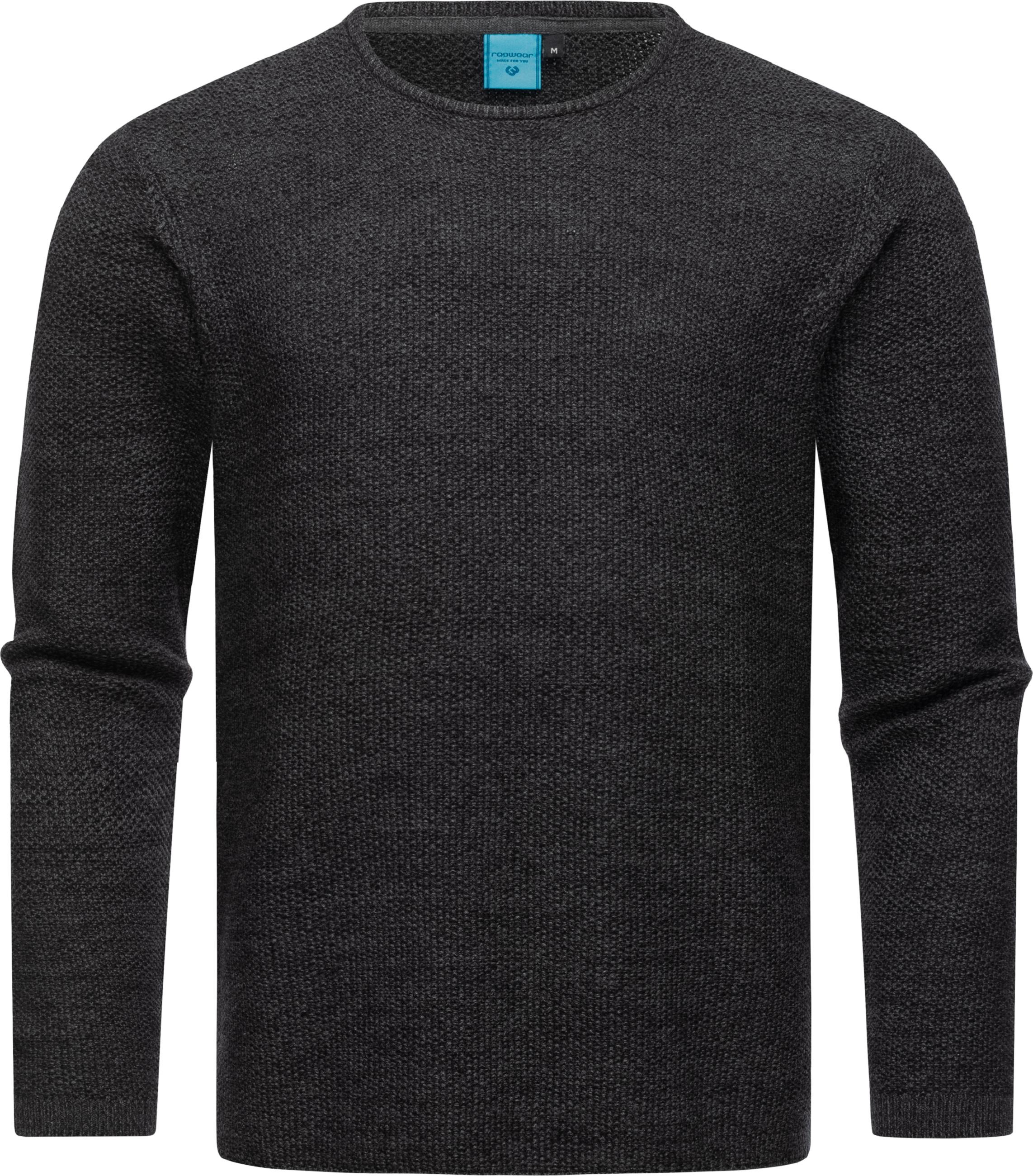 Sweater »Strickpullover Knitson«, stylischer Herren Sweatpullover mit Rippbündchen