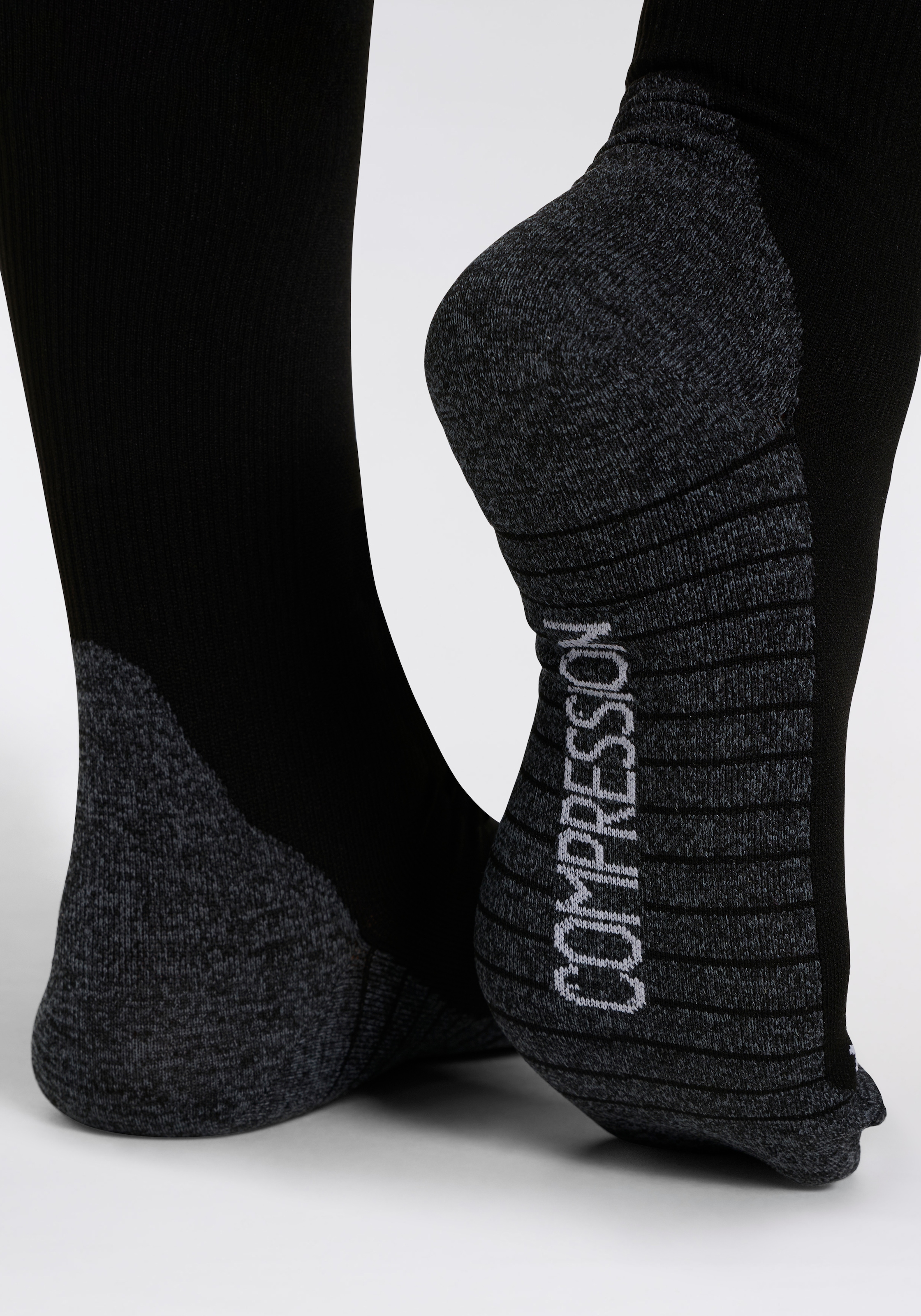 XTREME sockswear Kompressionsstrümpfe »2er Pack«, (2 Paar, 2), mit elastischer Rippstruktur