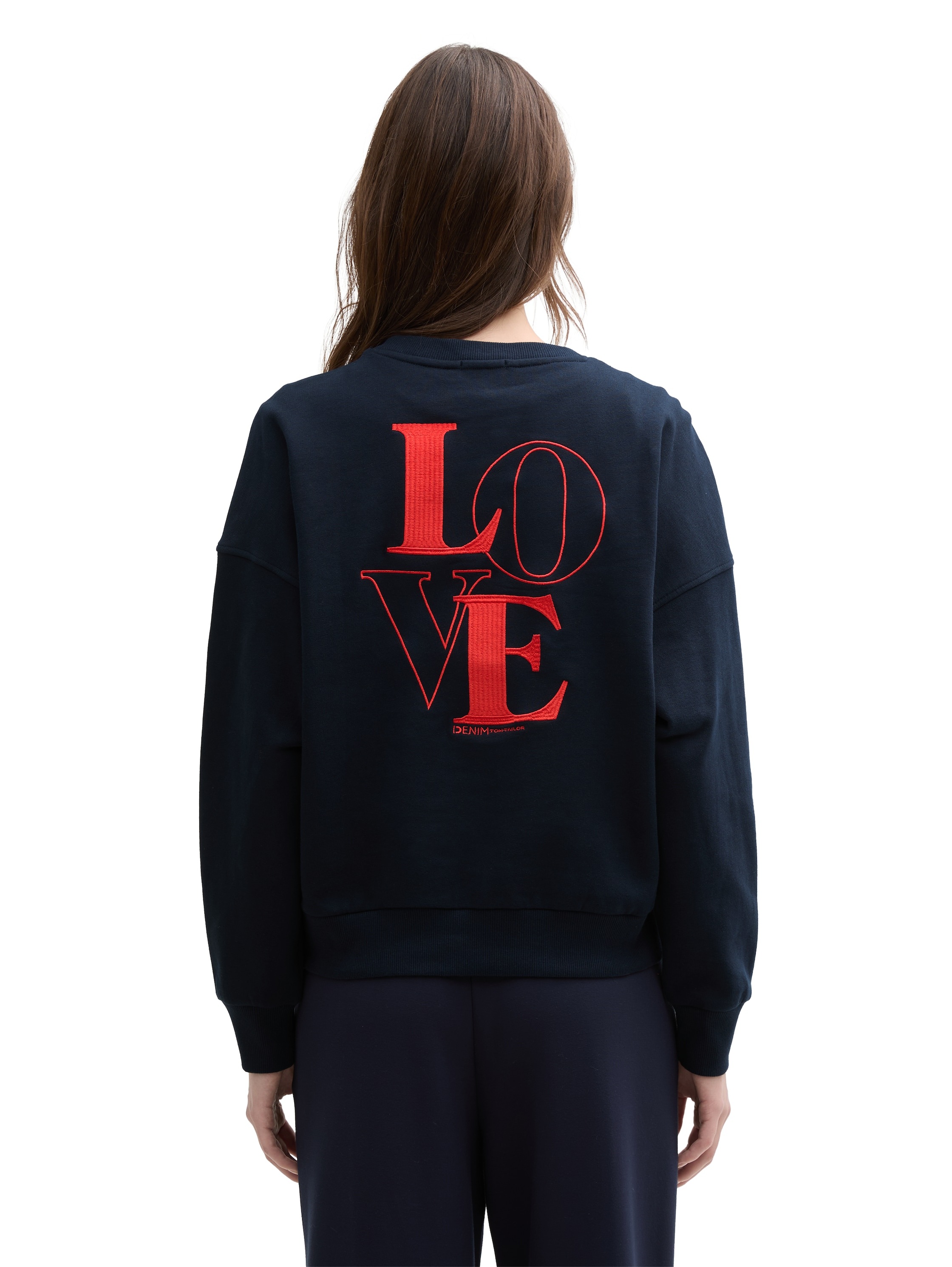 TOM TAILOR Denim Sweatshirt, aus weicher Baumwolle