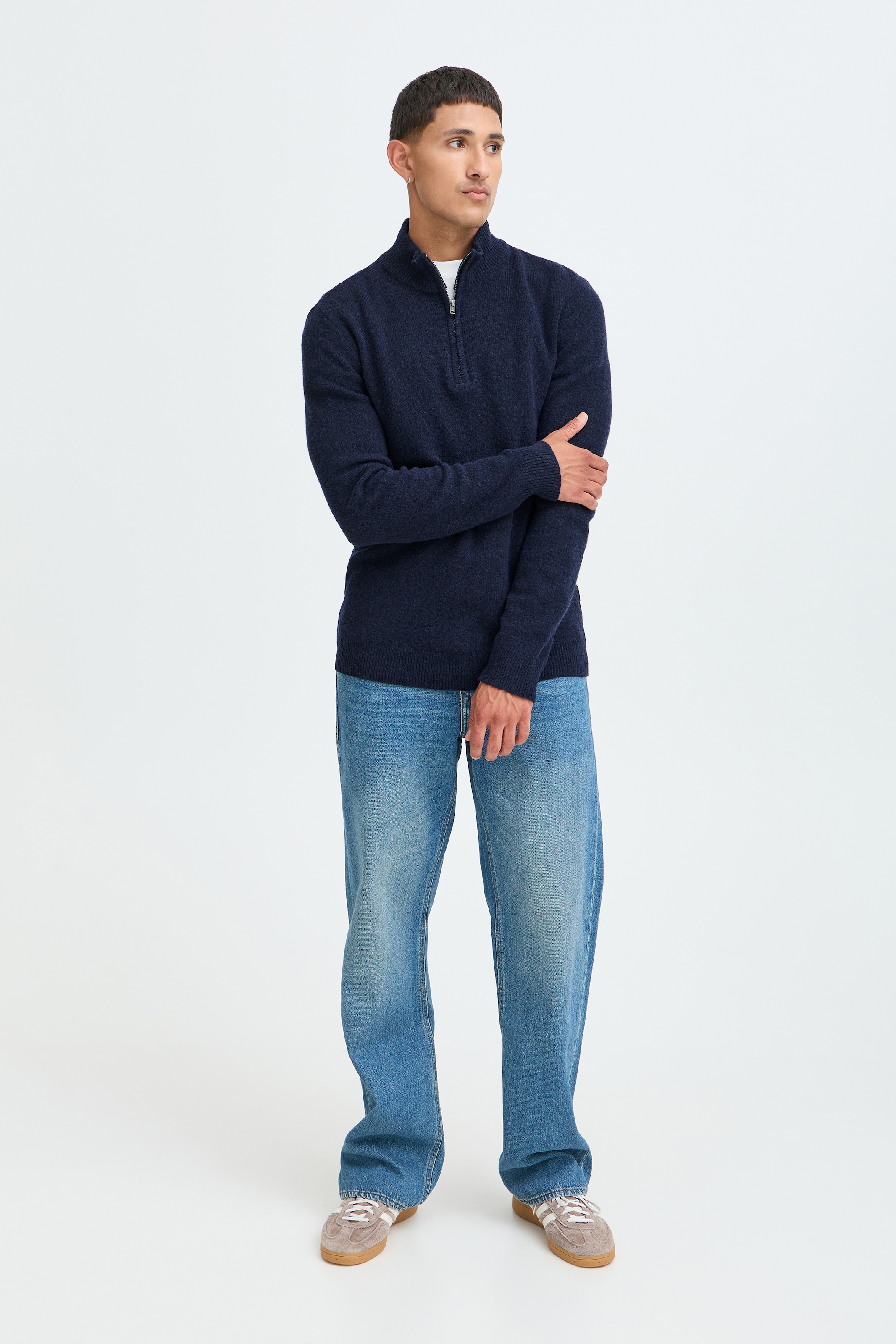 Blend Troyer »BHBRANKO HALFZIPP KNIT NOOS« Wollmischung, regular fit
