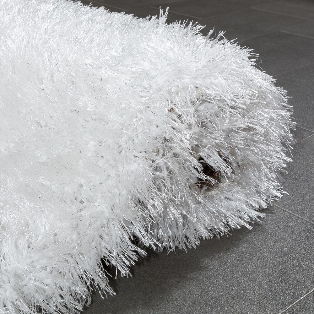 Paco Home Hochflor-Teppich »Glamour 300«, rechteckig, 70 mm Höhe, Uni Farben, mit weichem Glanz Garn, auch als Läufer erhältlich