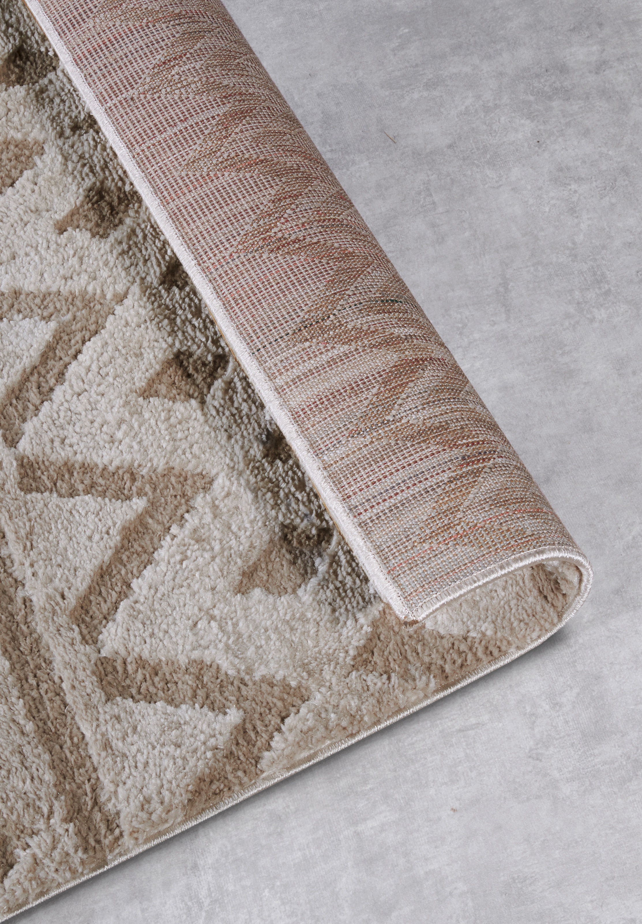 ELLE DECORATION Designteppich »Itinerance«, rechteckig, 18 mm Höhe, Hochflor, Shaggy, Läufer, weich, Langflor, modern, Hoch Tief Effekt