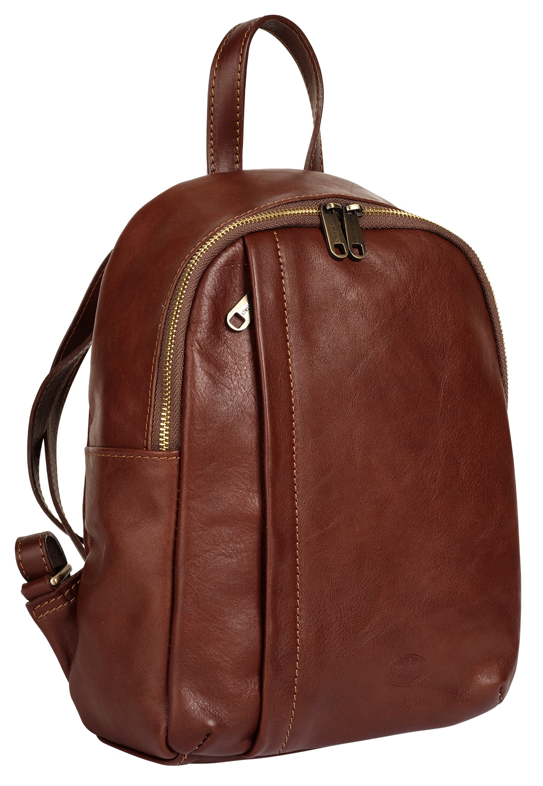 Piké Cityrucksack, echt Leder, Made in Italy