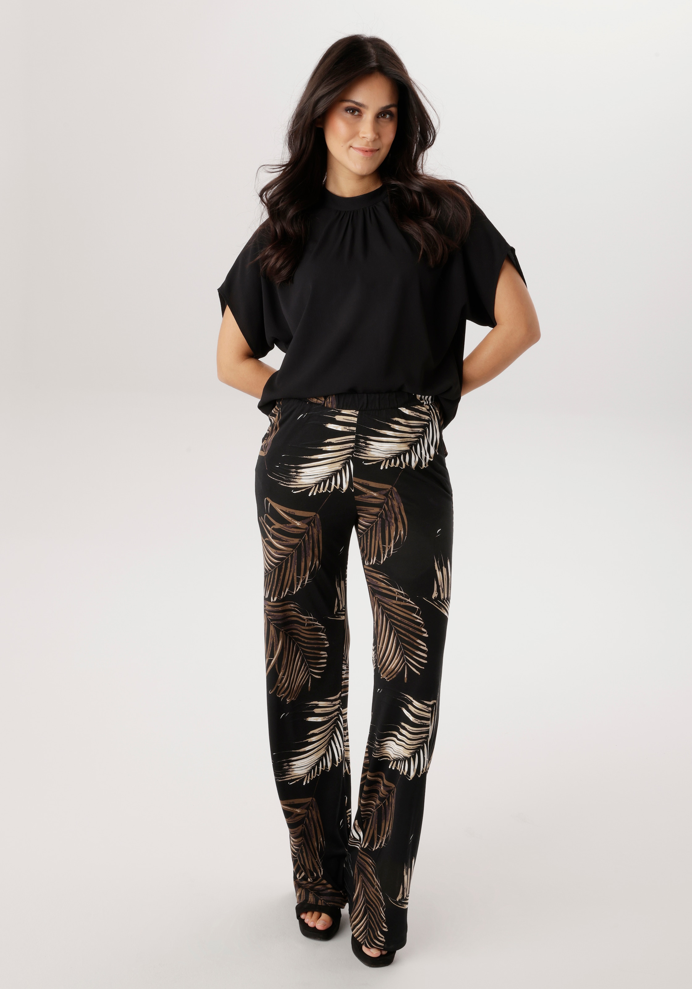 Aniston SELECTED Schlupfhose  im trendigem Allover-Druck - NEUE KOLLEKTION