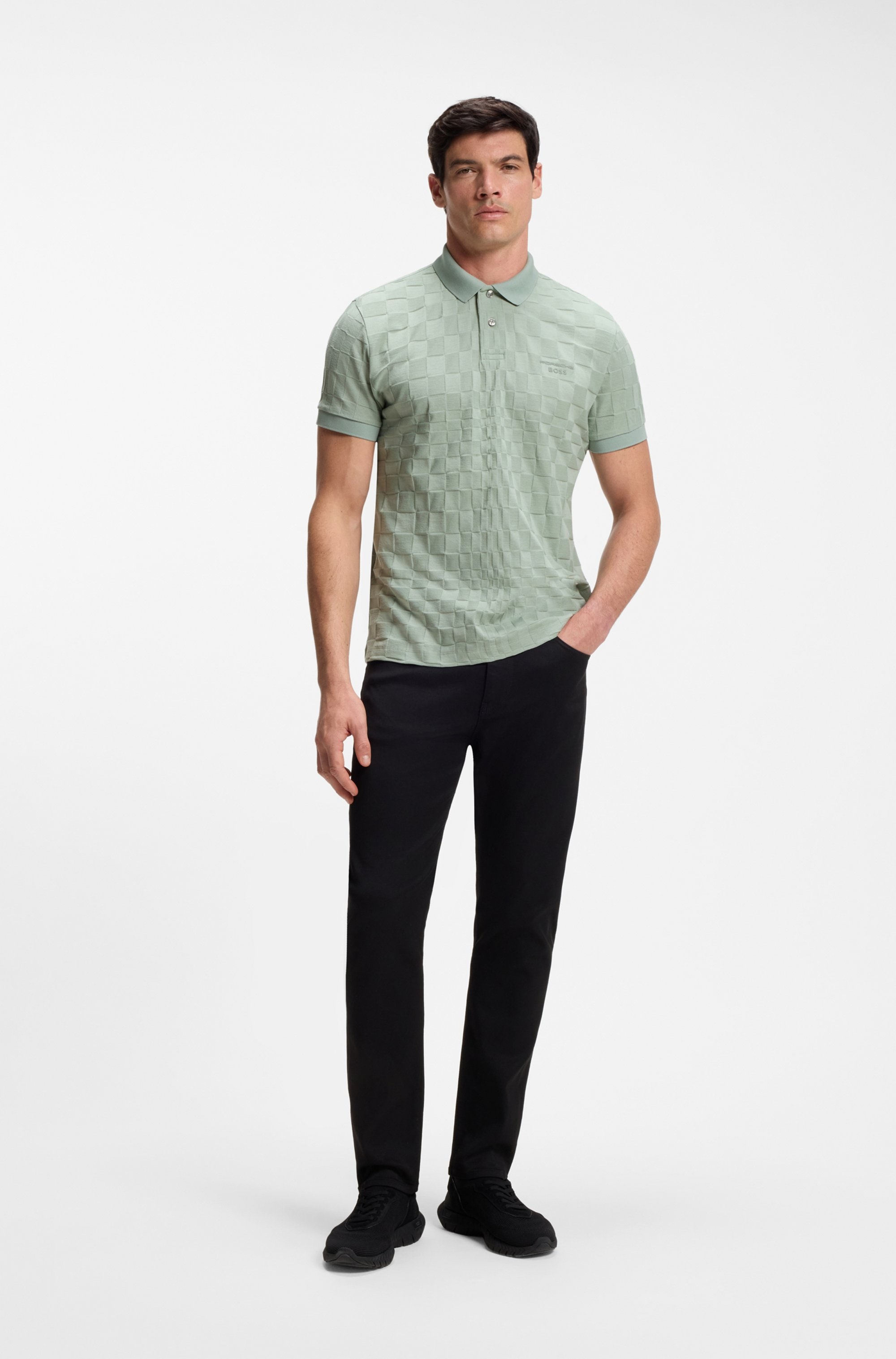 BOSS GREEN Poloshirt »Porsche Spirit 70 Capsule Collection« Premium Herrenmode Limited
