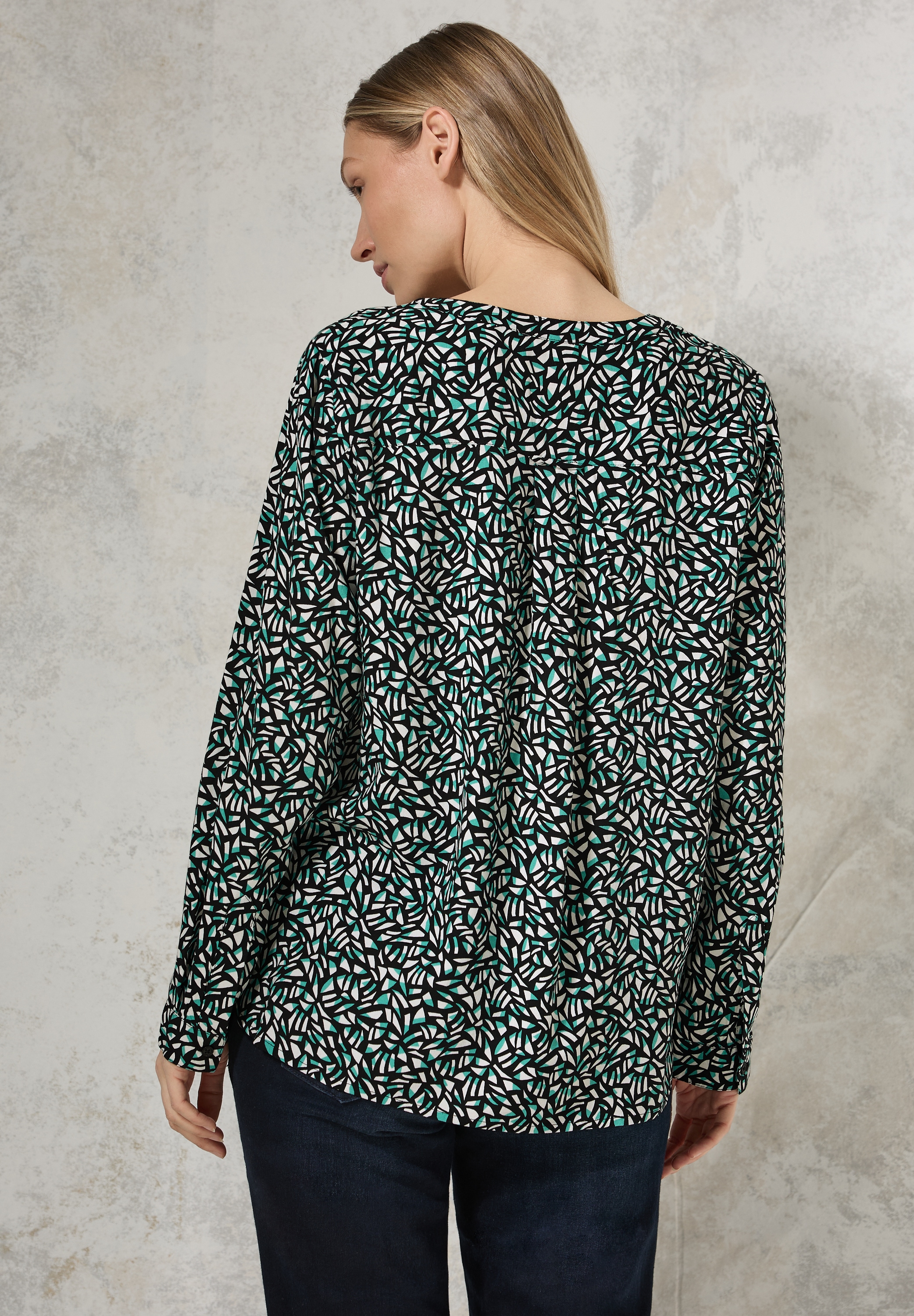 Cecil Langarmbluse, mit All-Over Print