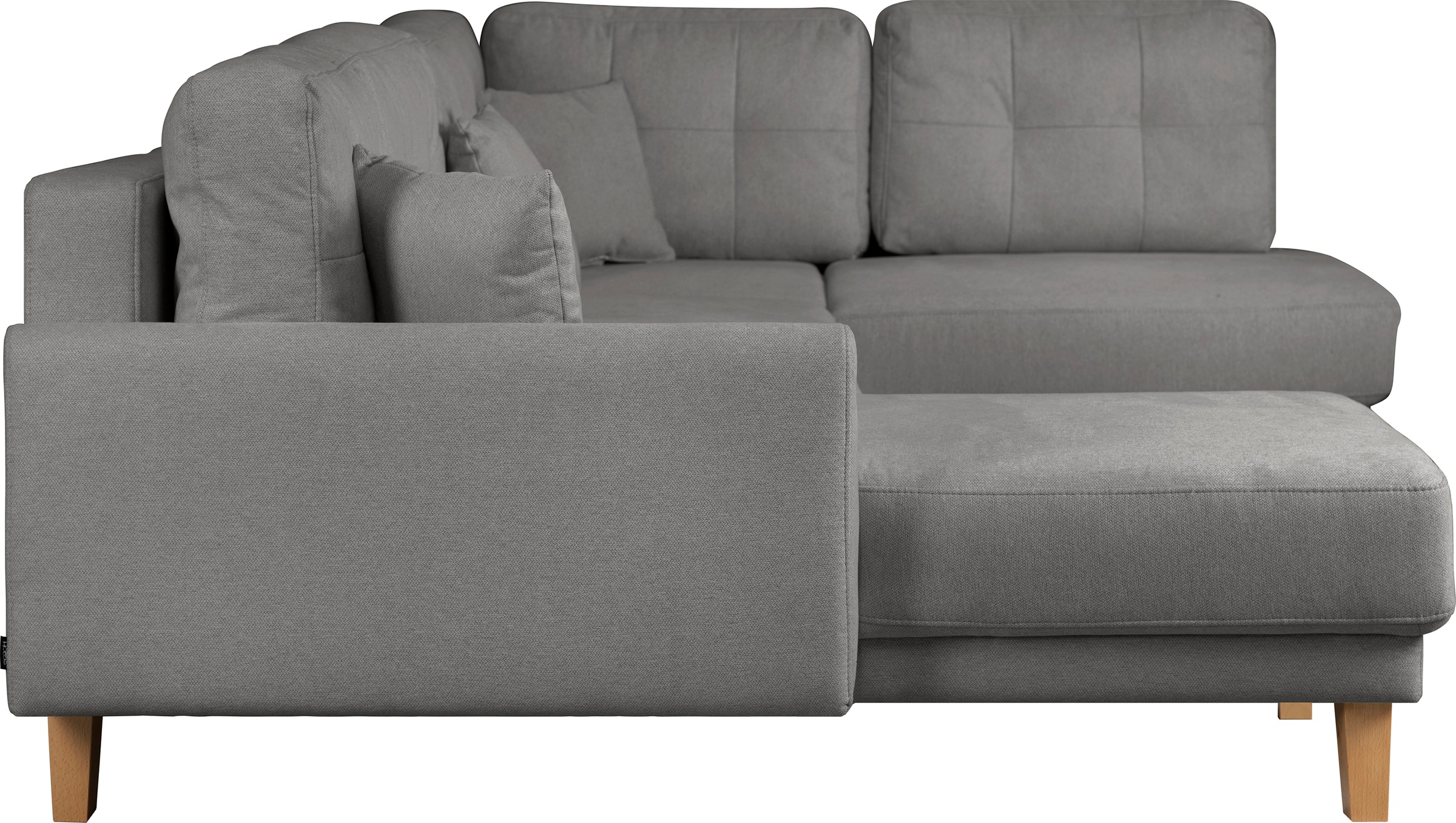 Home affaire Wohnlandschaft »TRIPLO U-Form wahlweise mit Schlaffunktion, B/T/H: 310/192/90 cm«, Schlafsofa, auch mit Bettkasten, Steppung im Rückenkissen