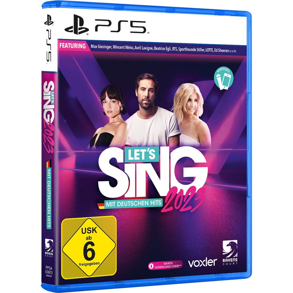 Koch Media Spielesoftware »Let's Sing 2023 German Version«, PlayStation 5
