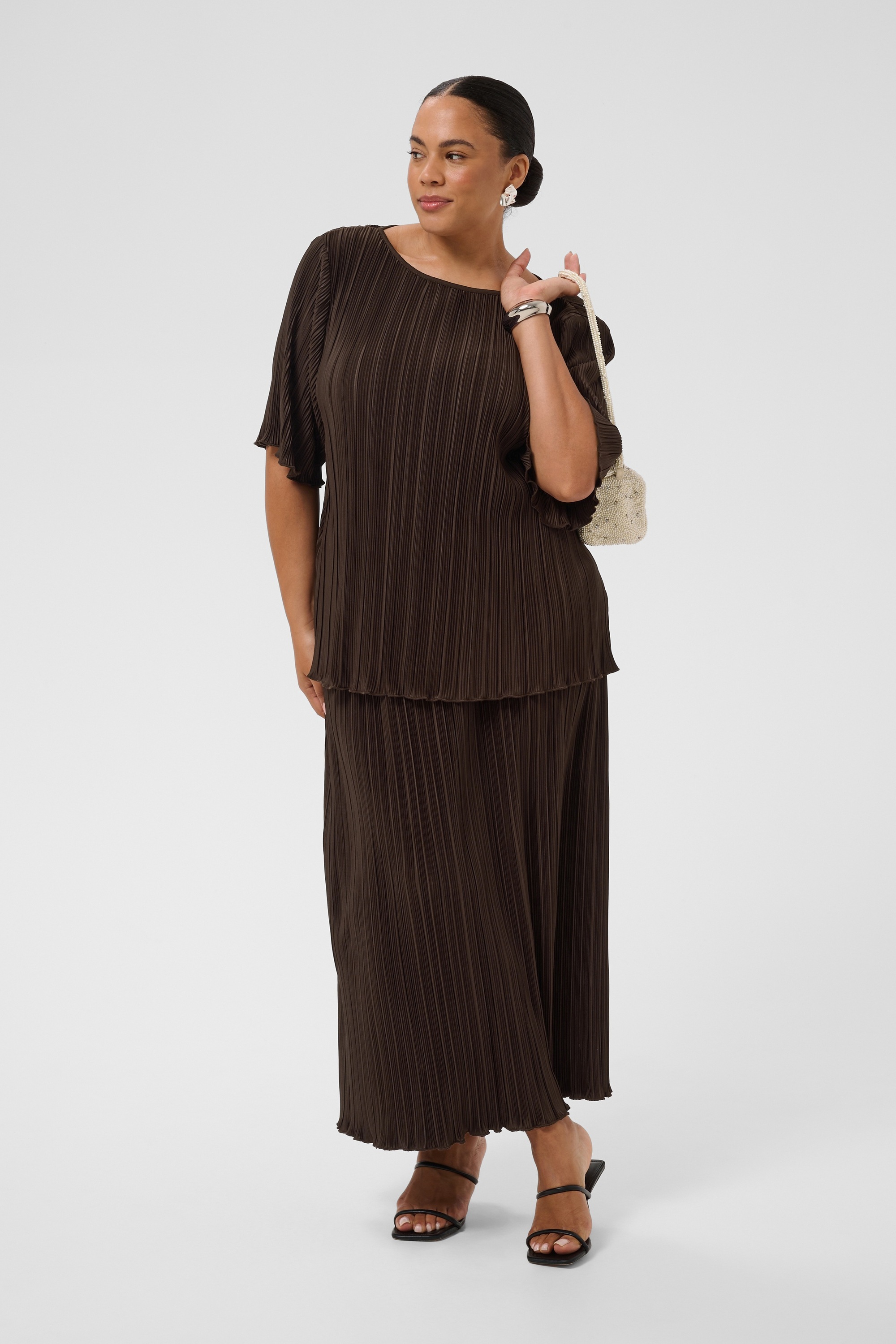 KAFFE Curve Midirock »Damen Rock KCirina«