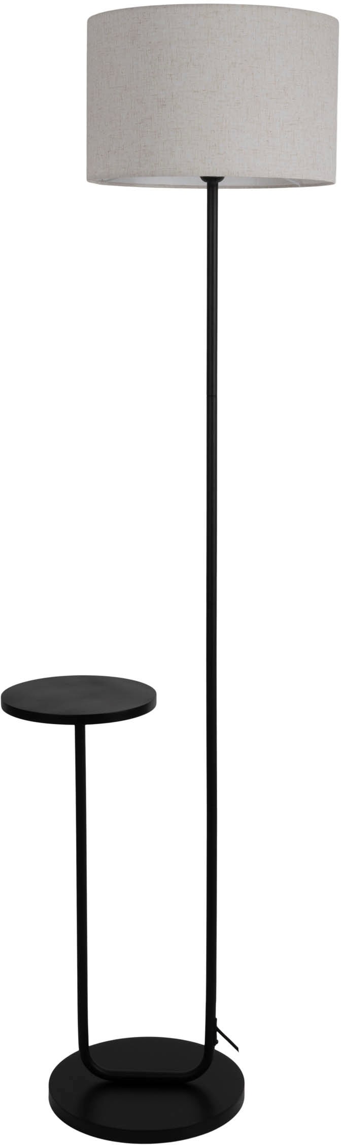 näve Stehlampe »Tordis«, 1 flammig, Leuchtmittel E27 | ohne Leuchtmittel, mit integriertem Tisch, Zuleitung 230cm schwarz, exkl. 1 x E27