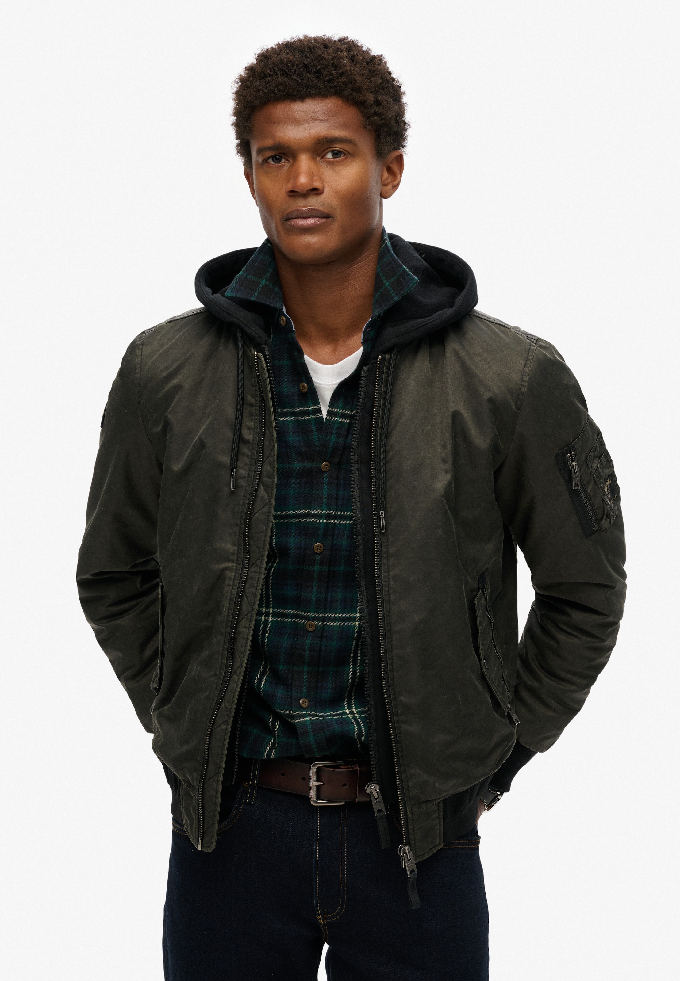 Superdry Parka »MILITARY MA1 BOMBER JACKET« ohne Kapuze