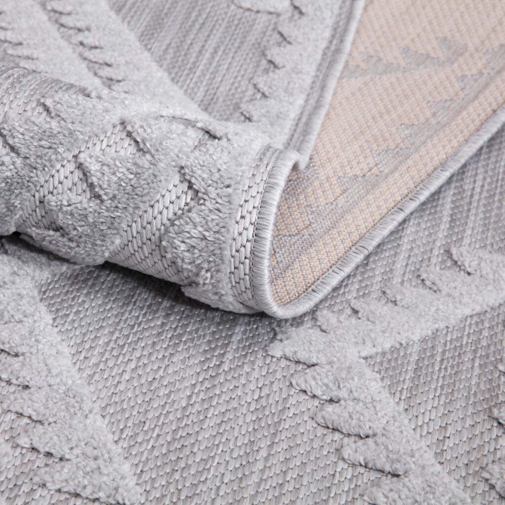 Carpet City Teppich »In-& Outdoorteppich Santorini 454, 3D-Effekt, Raute-Optik«, rechteckig, 5 mm Höhe, Wetterfest & UV-beständig für Terrasse, Balkon, Küche, Flur