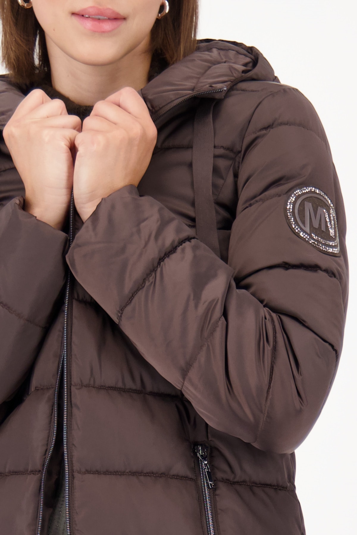 Monari Steppmantel , Regular fit mit Kapuze
