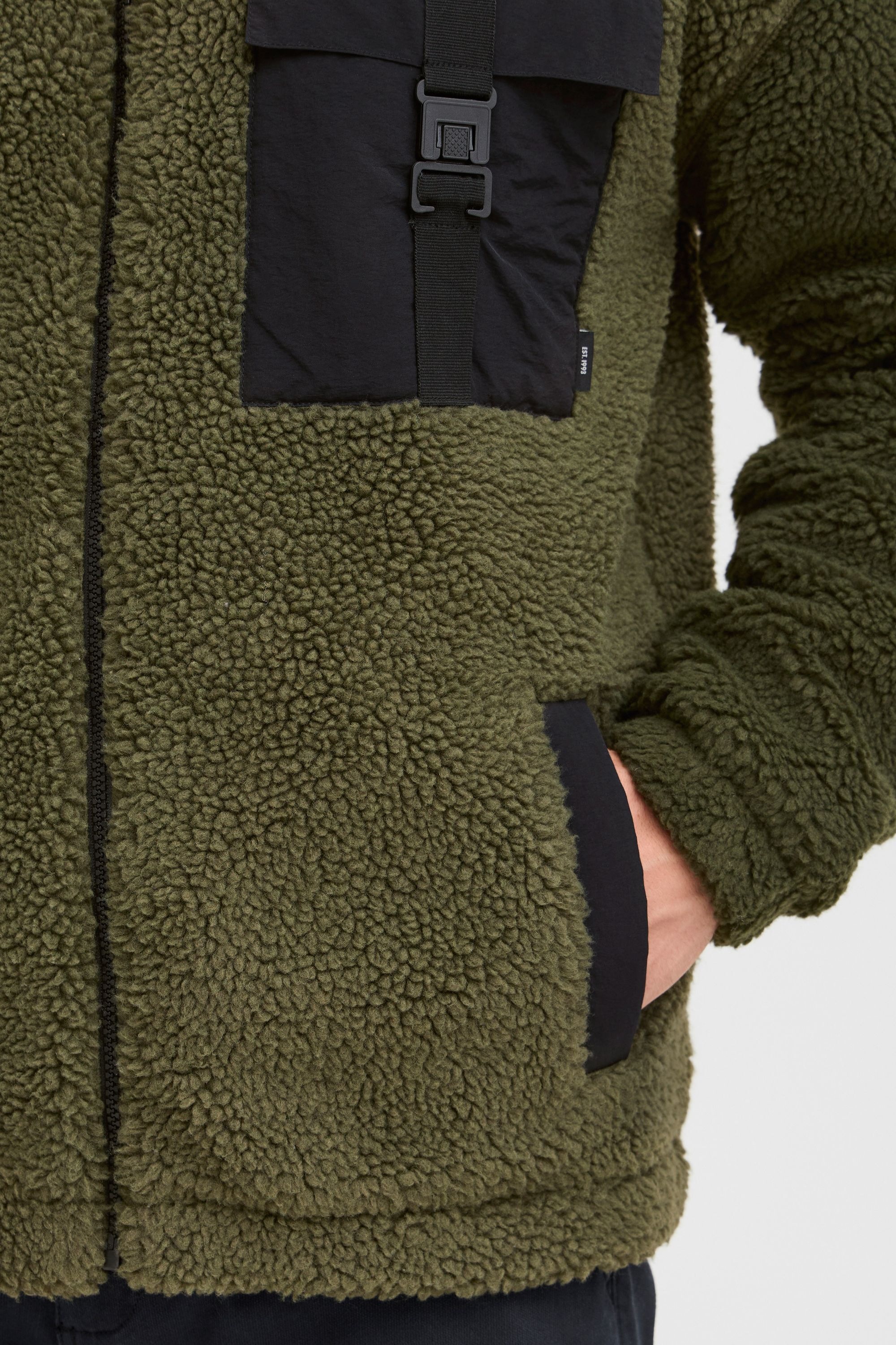Indicode Fellimitatjacke »Fellimitatjacke IDTrautmar«, ohne Kapuze
