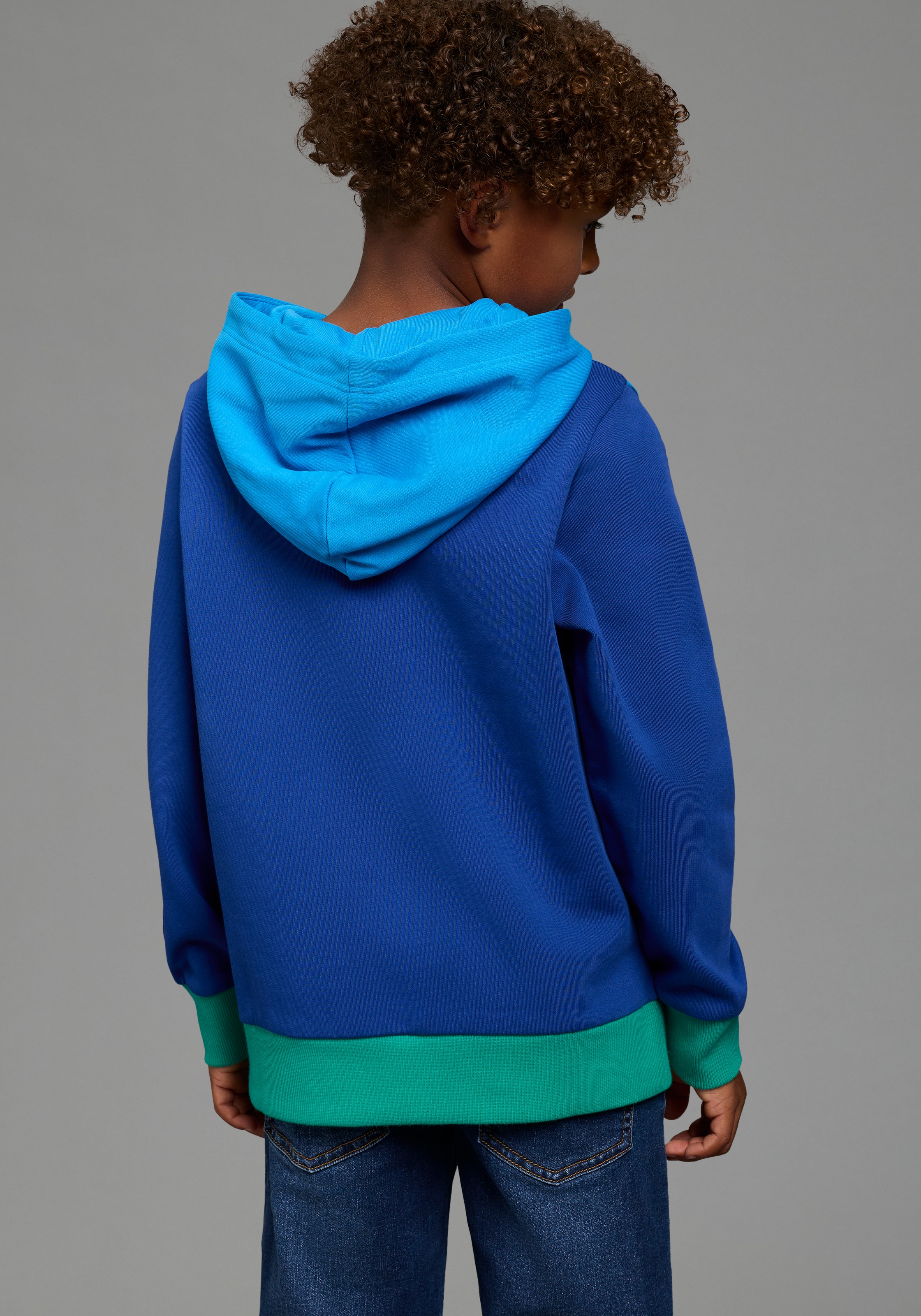 Scout Kapuzensweatshirt »Hoodie in colorblocking Design und Print - NEU von SCOUT«, mit Kapuze, Langarm, Basic-Passform
