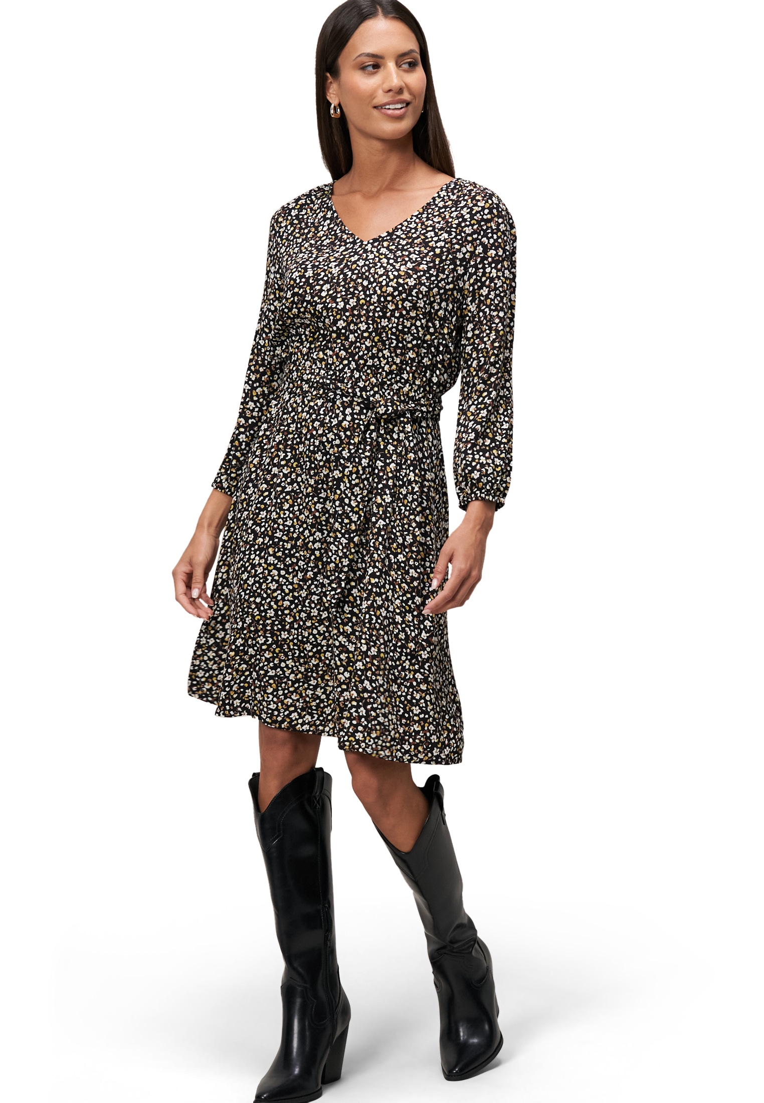 Zero Minikleid »Minikleid mit Blumendruck«