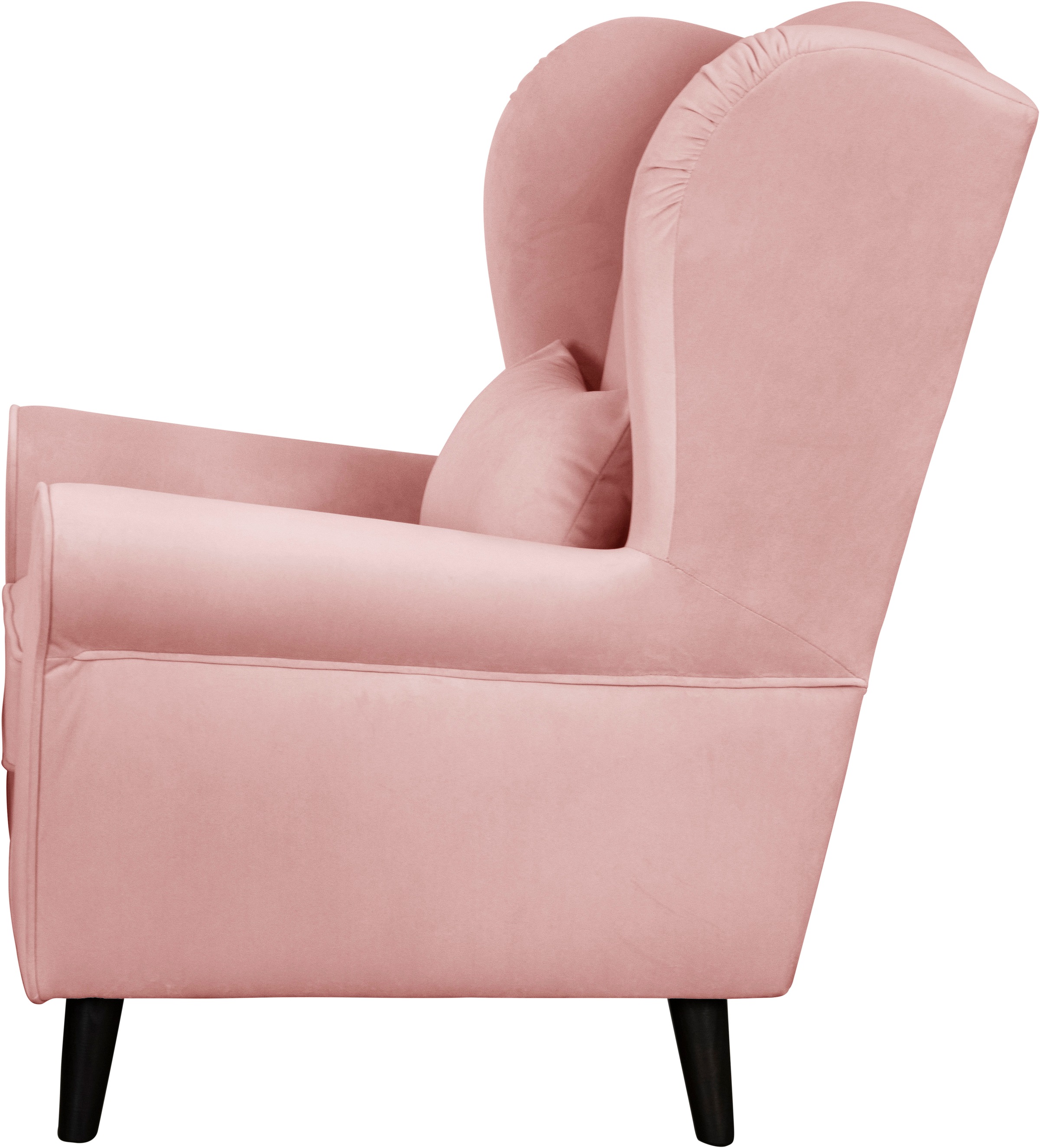 Home affaire Sessel »Ohrensessel CHISTELLE, wahlweise mit Polsterhocker«, mit Wellenunterfederung, Maße: B/T/H: 81/87/99 cm