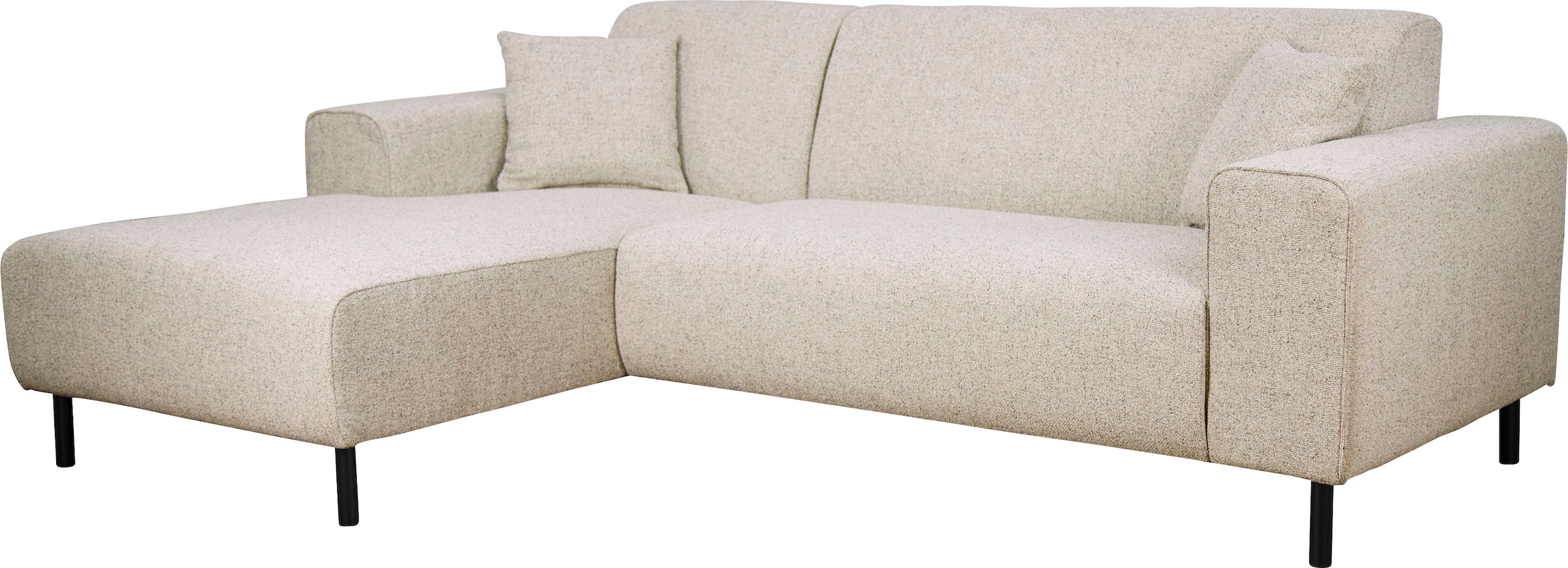 Home affaire Ecksofa »ARROS L-Form mit Wellenunterfederung, Maße B/T/H: 235/163/81 cm«, incl. Zierkissen, mit Recamiere rechts/links bestellbar, auch in Cord