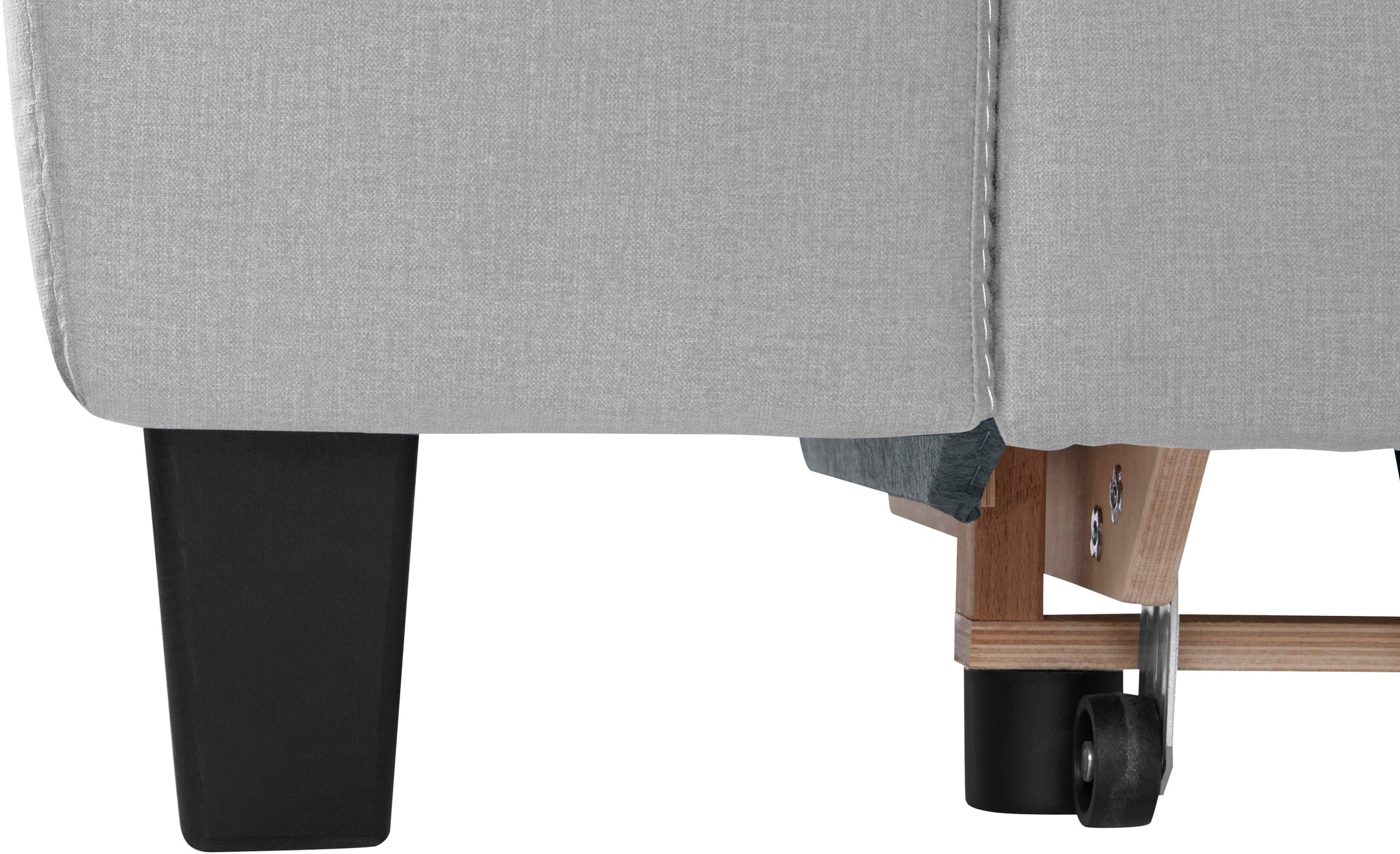 COTTA Polstergarnitur »Morven L-Form«, (Set), Set bestehend aus: Ecksofa mit Kopfteilverstellung & Hocker