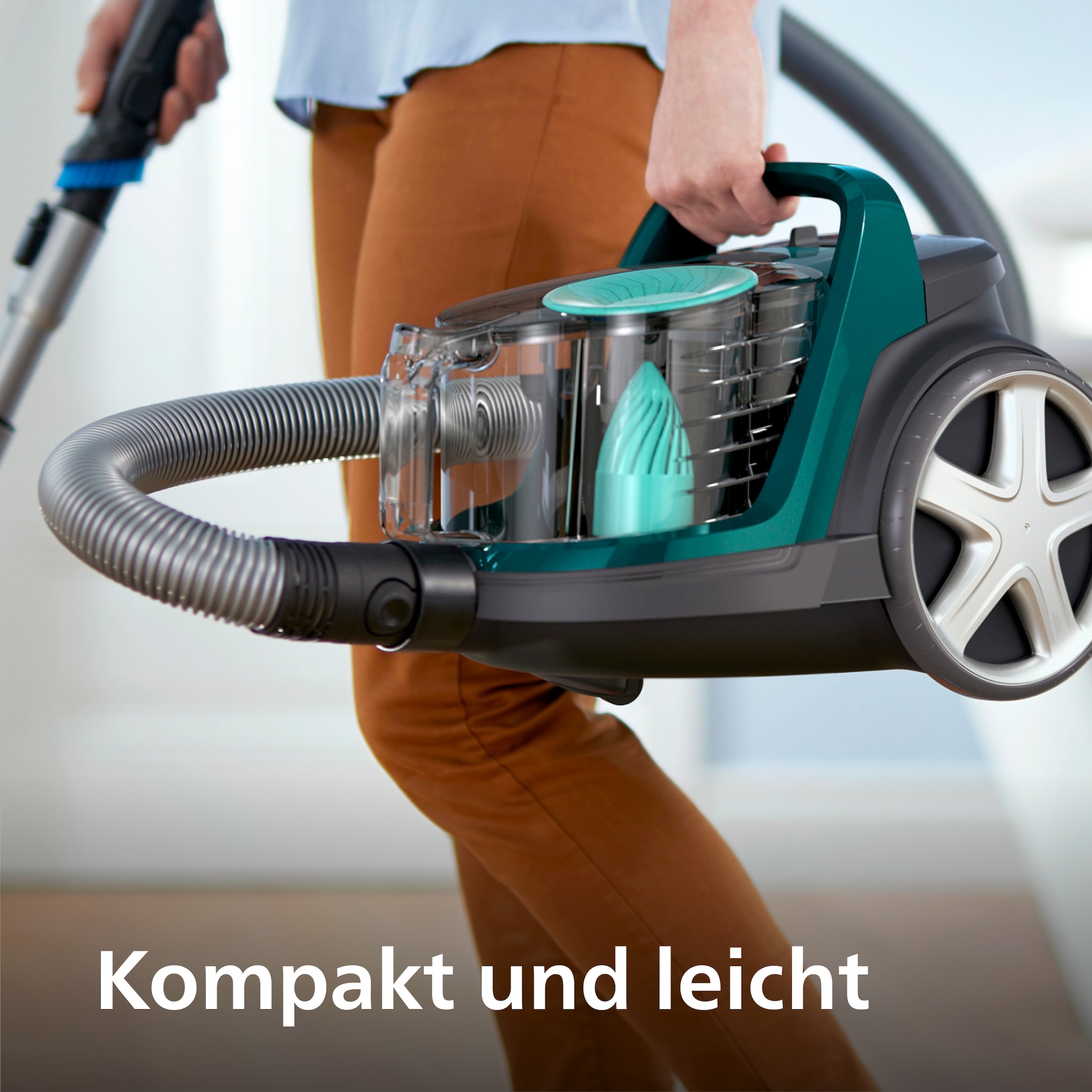 Philips Bodenstaubsauger »FC9555/09«, 900 W, beutellos, mit 1,5 l Fassungsvermögen und Tri-Active+-Düse
