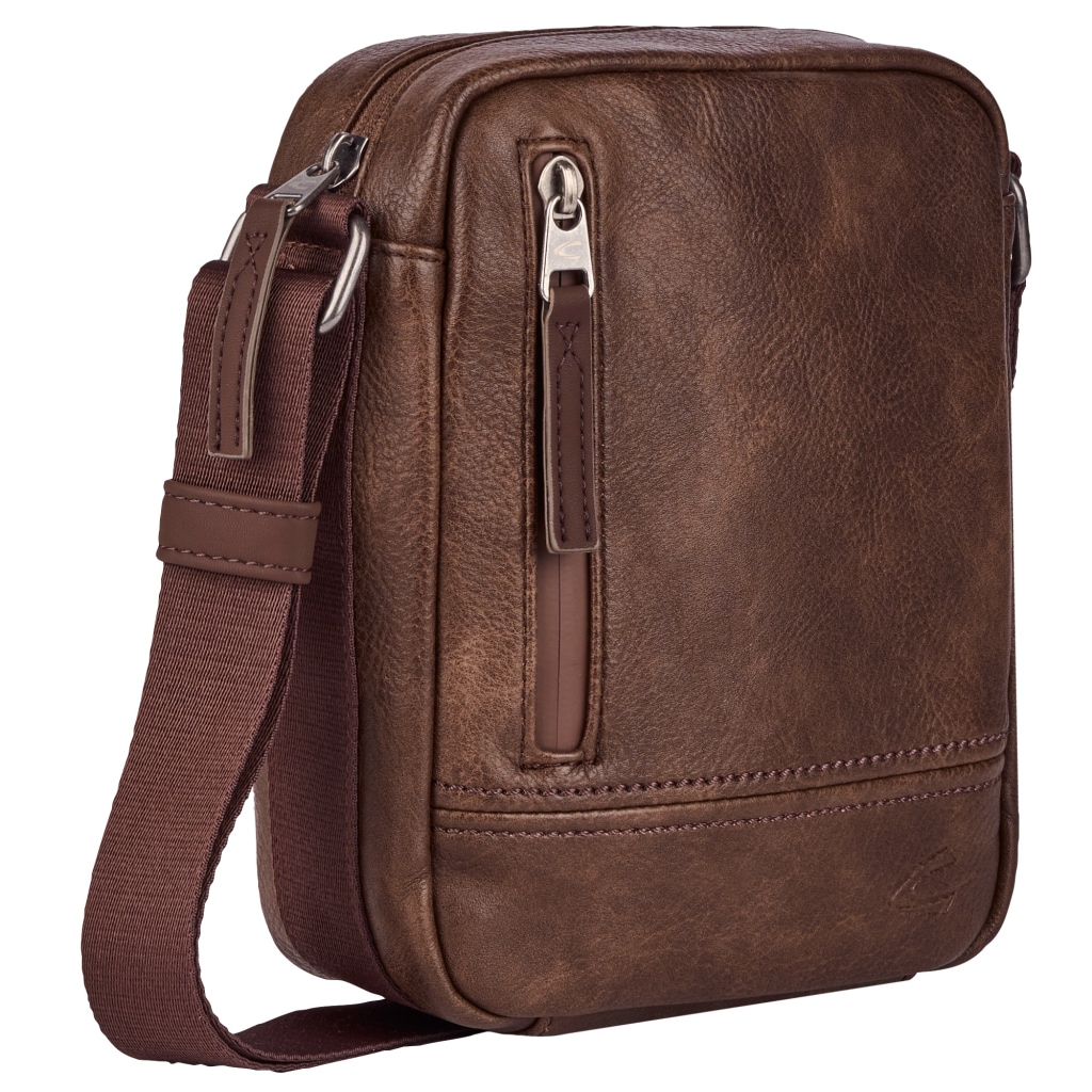camel active Umhängetasche »Traces« Herren, Schultertasche, funktional mit vielen Fächern