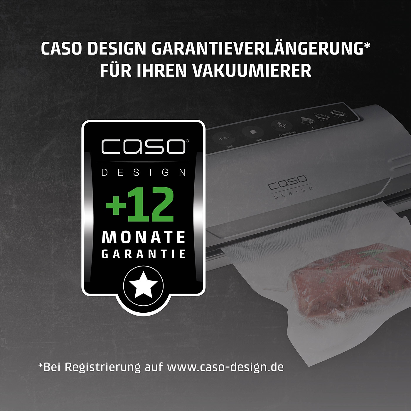 Caso Vakuumierer »VC100« 120 W Inkl. 10 gratis Profi-Beutel