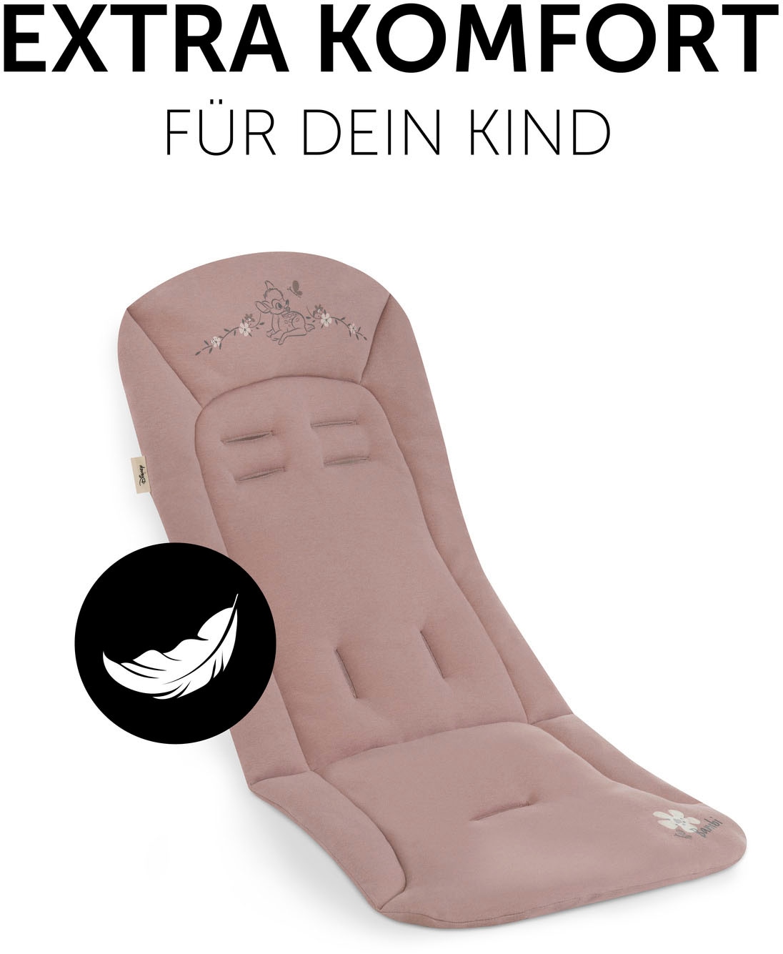 Hauck Kinderwagen-Sitzauflage »Seat Liner, Bambi Rose«