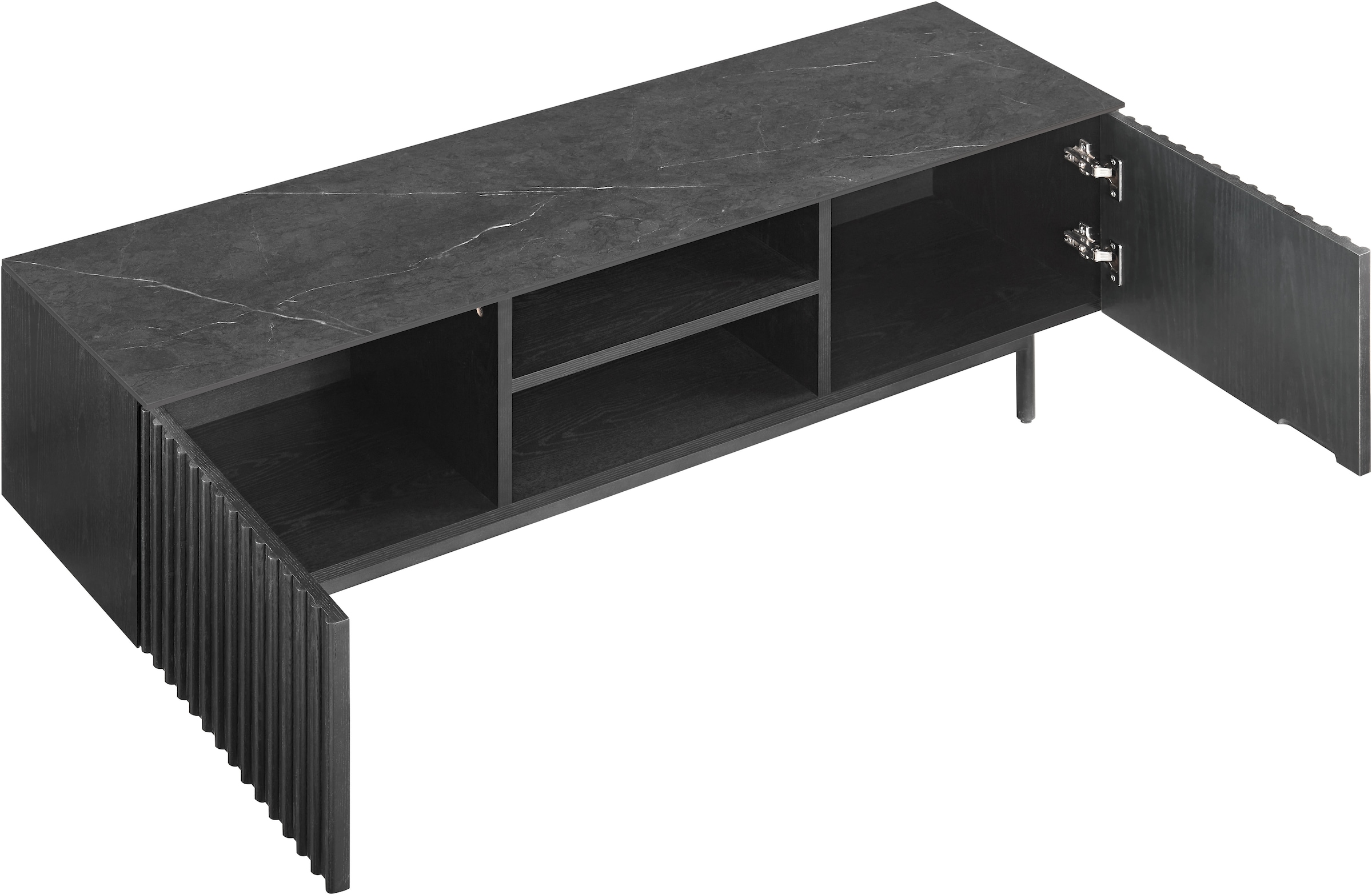 OTTO home TV-Board »Candise« Sintersteinplatte, Soft-Close-Funktion, FSC-zertifiziertem Eschenholz