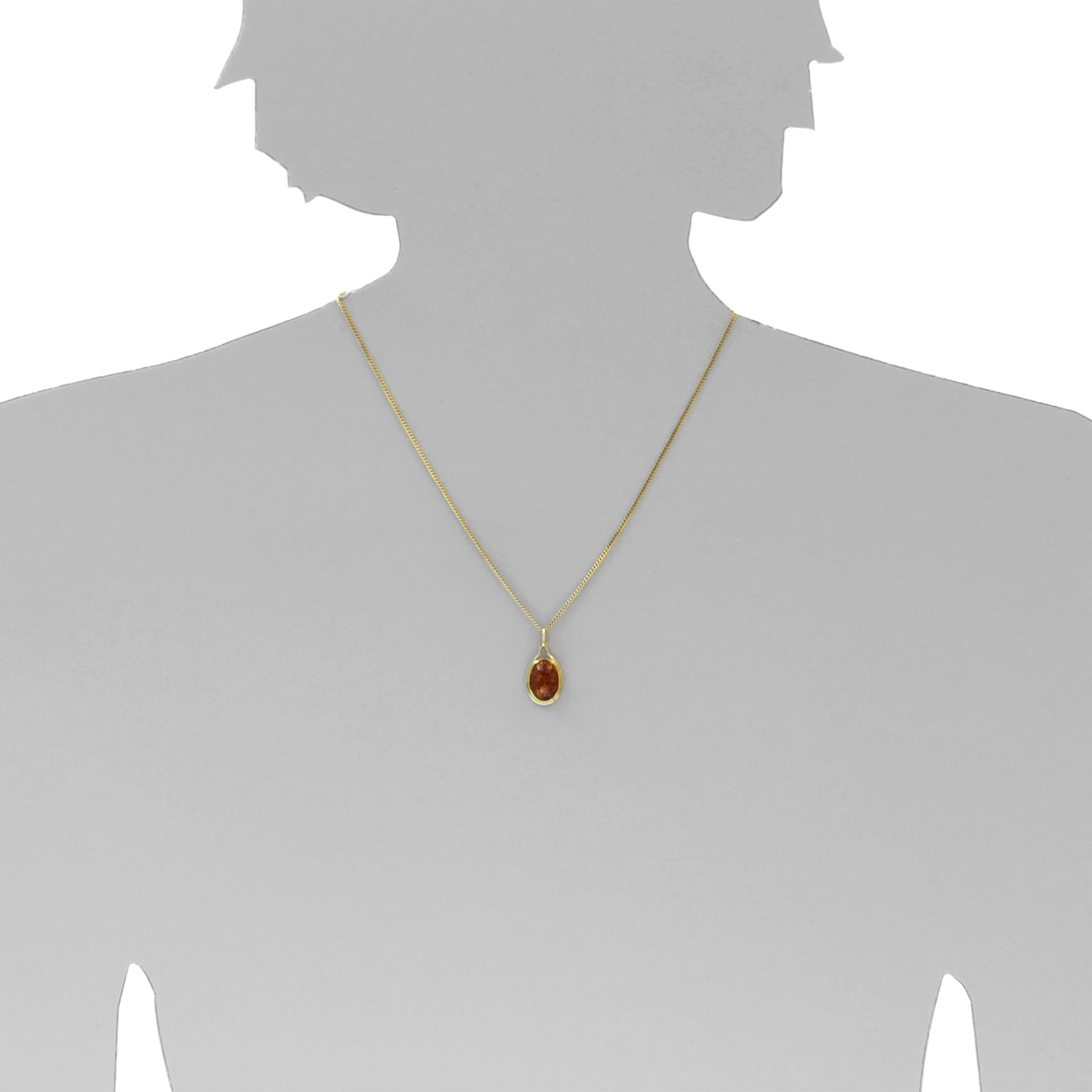 OSTSEE-SCHMUCK Kettenanhänger »- Marga - Gold 585/000 - Bernstein«