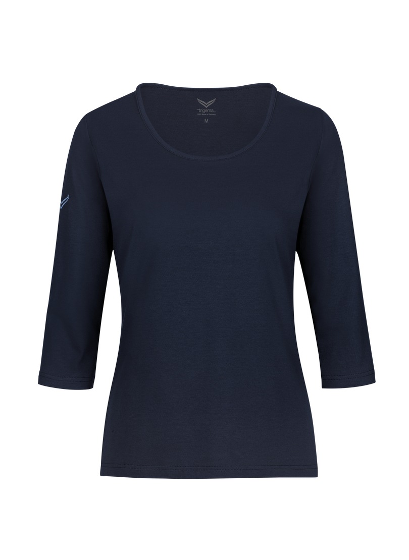 Trigema T-Shirt »TRIGEMA Langarmshirs aus Biobaumwolle« 1 Stk.