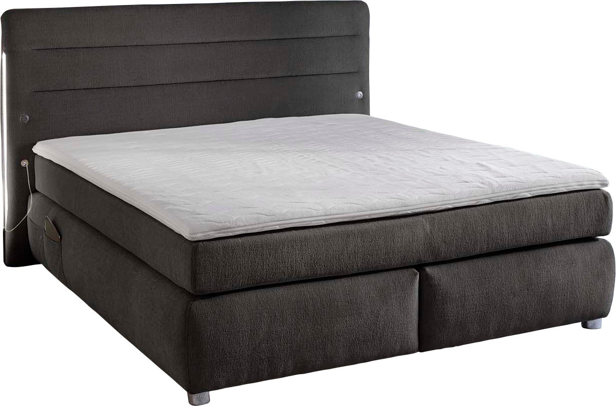 Jockenhöfer Gruppe Boxspringbett »Livia« inklusive LED-Beleuchtung, 4x USB-Ladeports, 7-Zonen-TTFK-Matratze