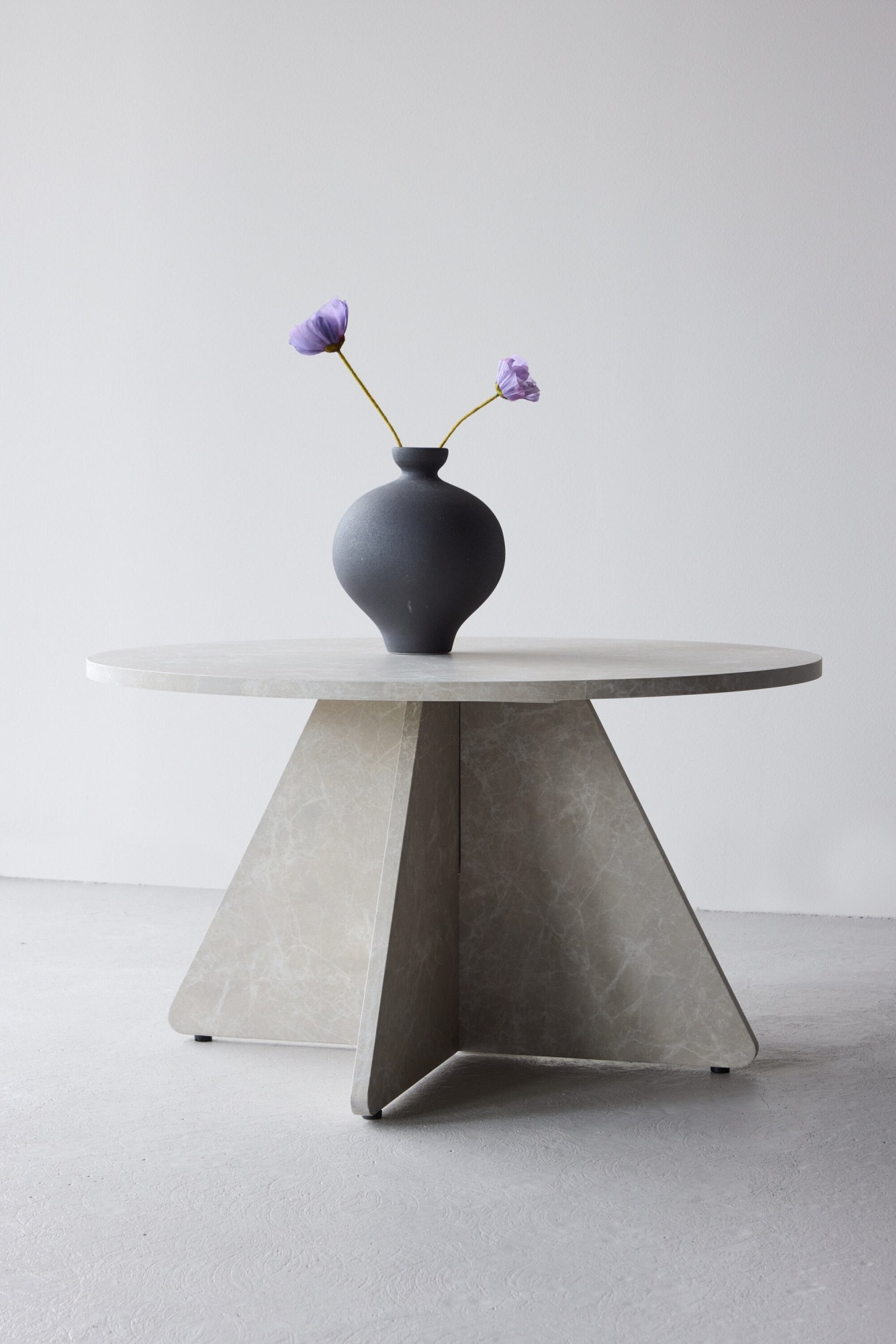 Table basse en MDF effet marbre Bootcut 80 x 45 cm