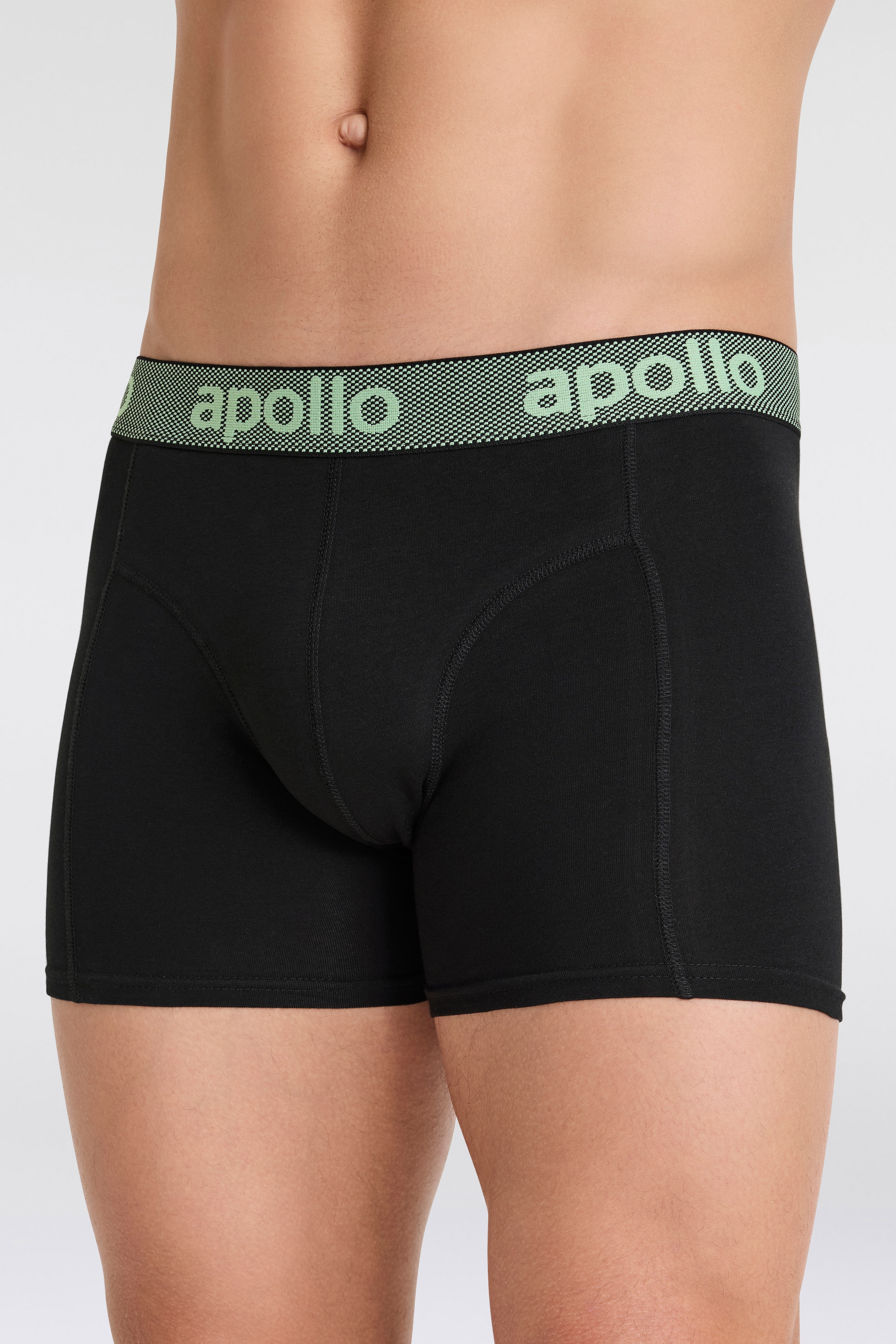 Apollo Boxer »MEN BOXERSHORTS«, (3er Pack), mit hohem Baumwollanteil, elastisch und gut an den Körper anpassend