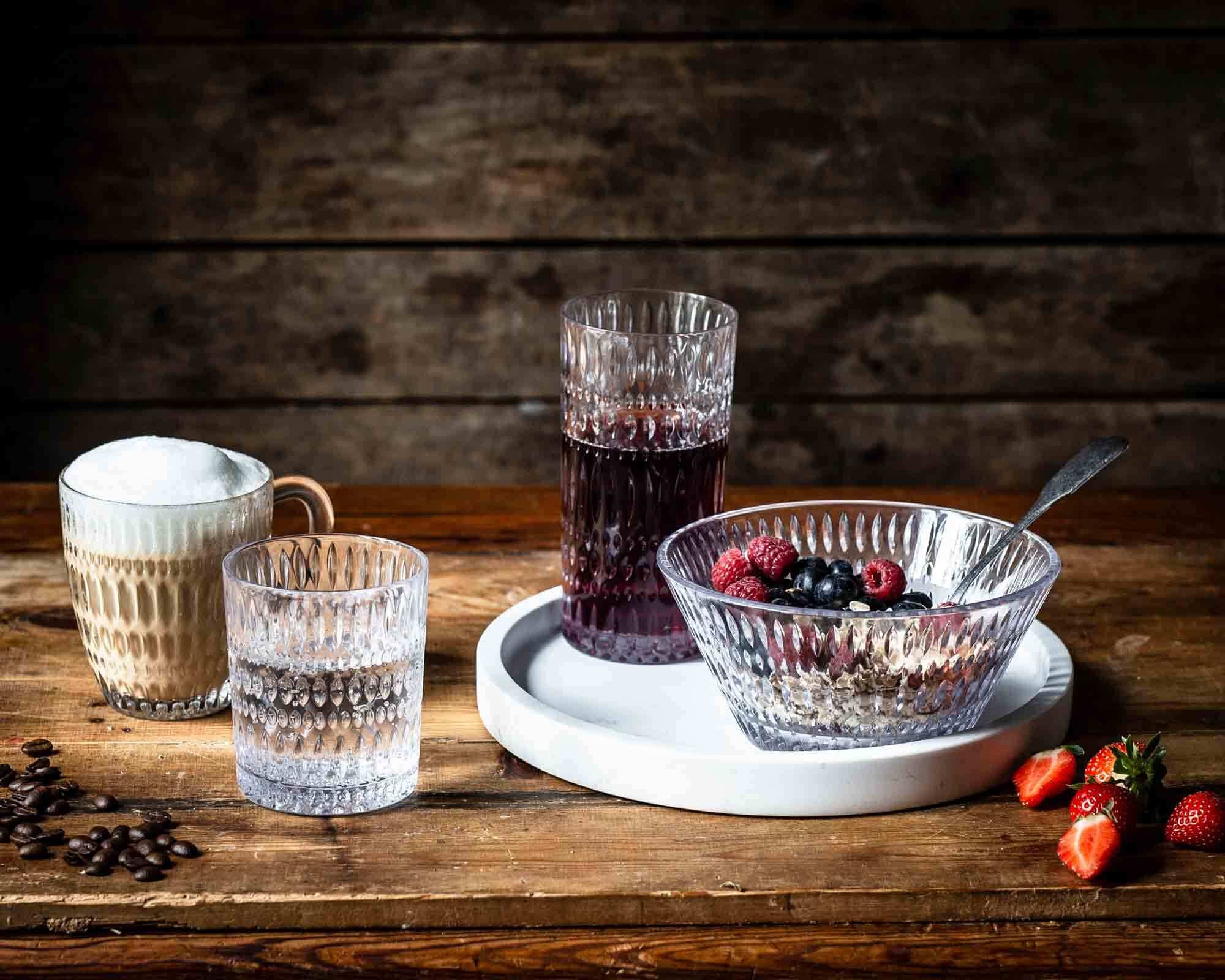 Nachtmann Longdrinkglas »Longdrinkgläser Ethno 420 ml 4er Set transparent«